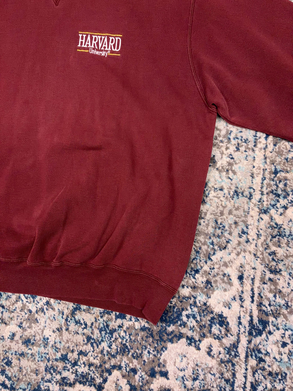 Vintage Harvard University NCAA Embroidered Champion Sweatshirt Size XL