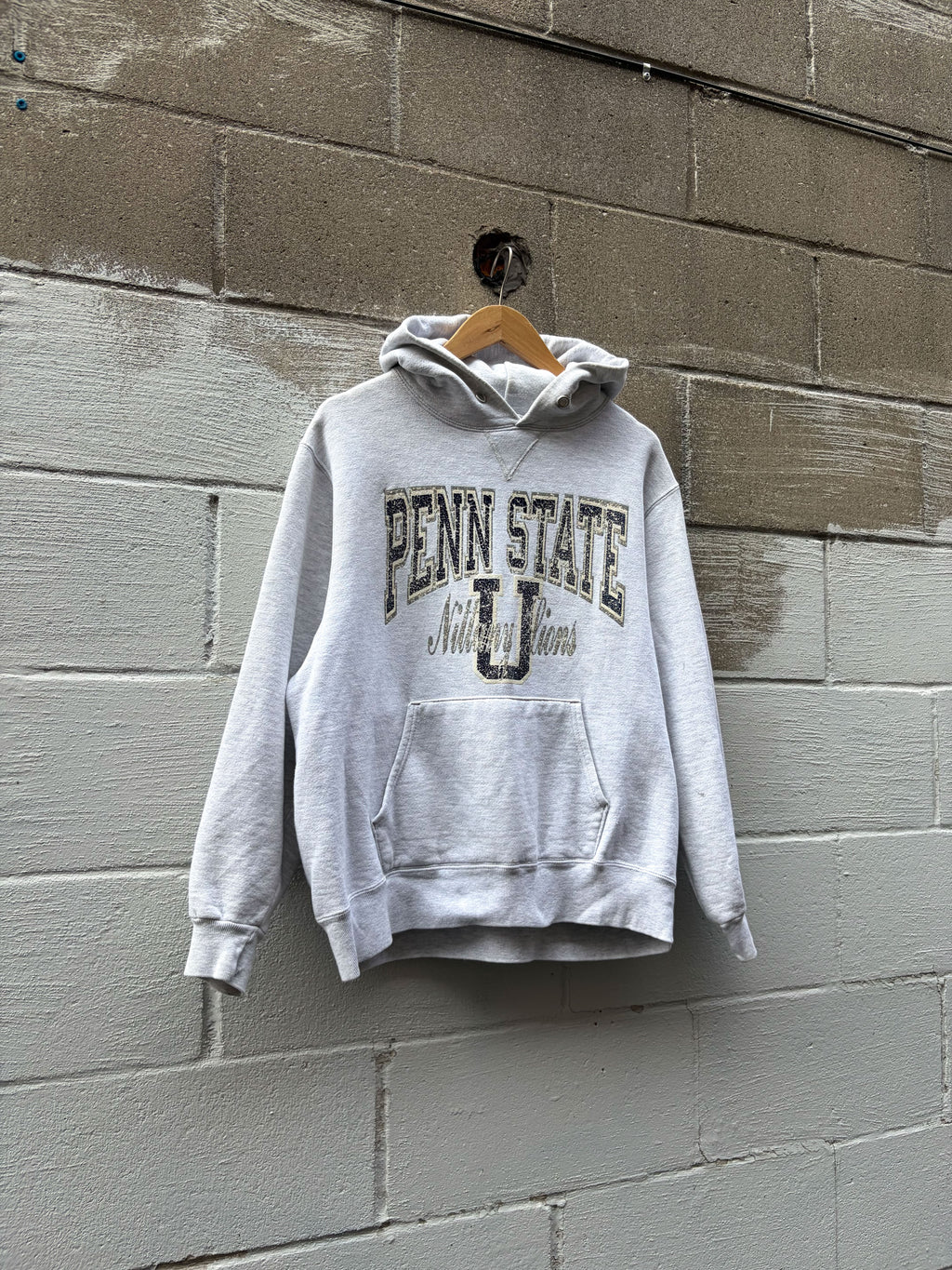 Vintage 90s Penn State Nittany Lions NCAA Champion Hooded Sweatshirt Size Large