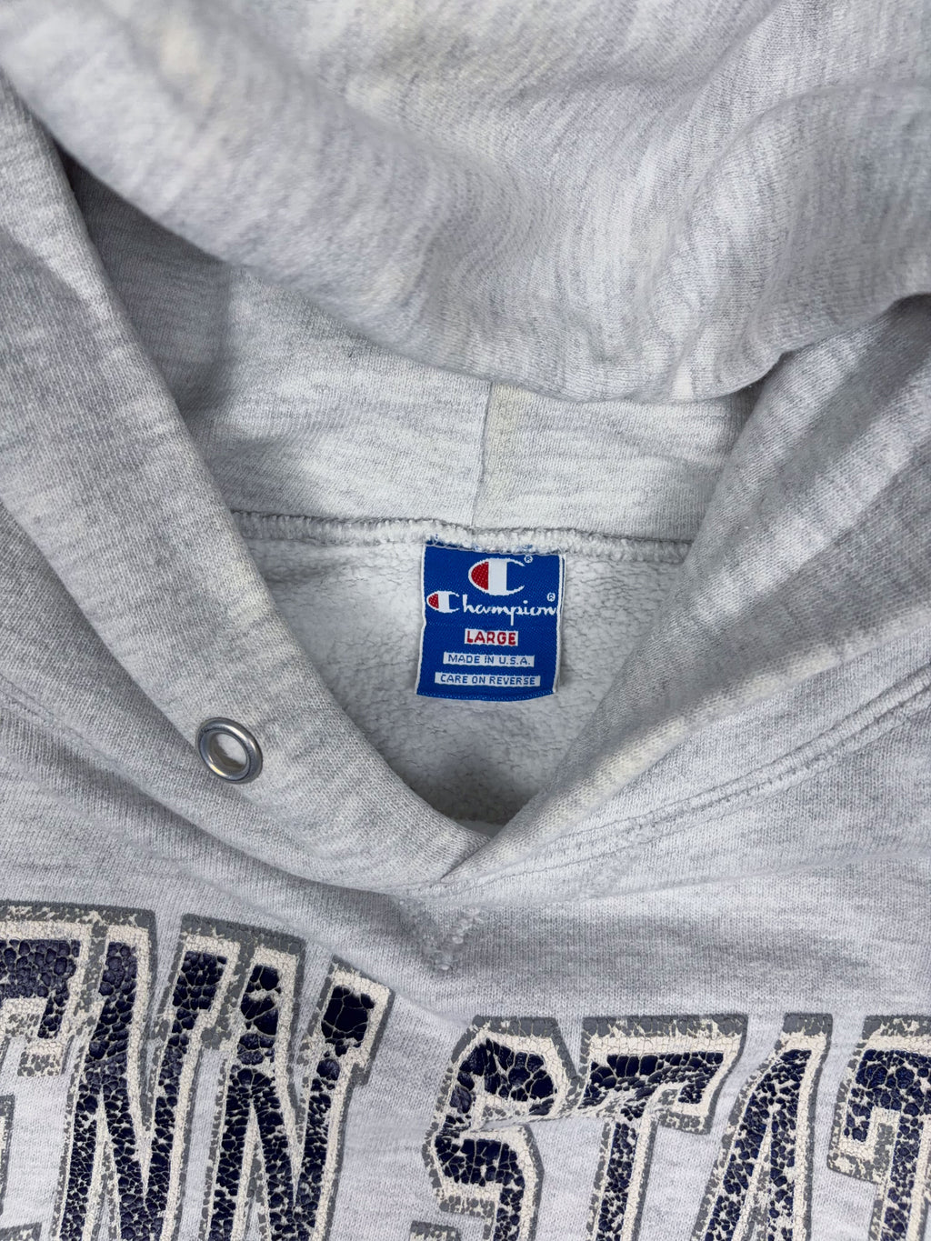 Vintage 90s Penn State Nittany Lions NCAA Champion Hooded Sweatshirt Size Large
