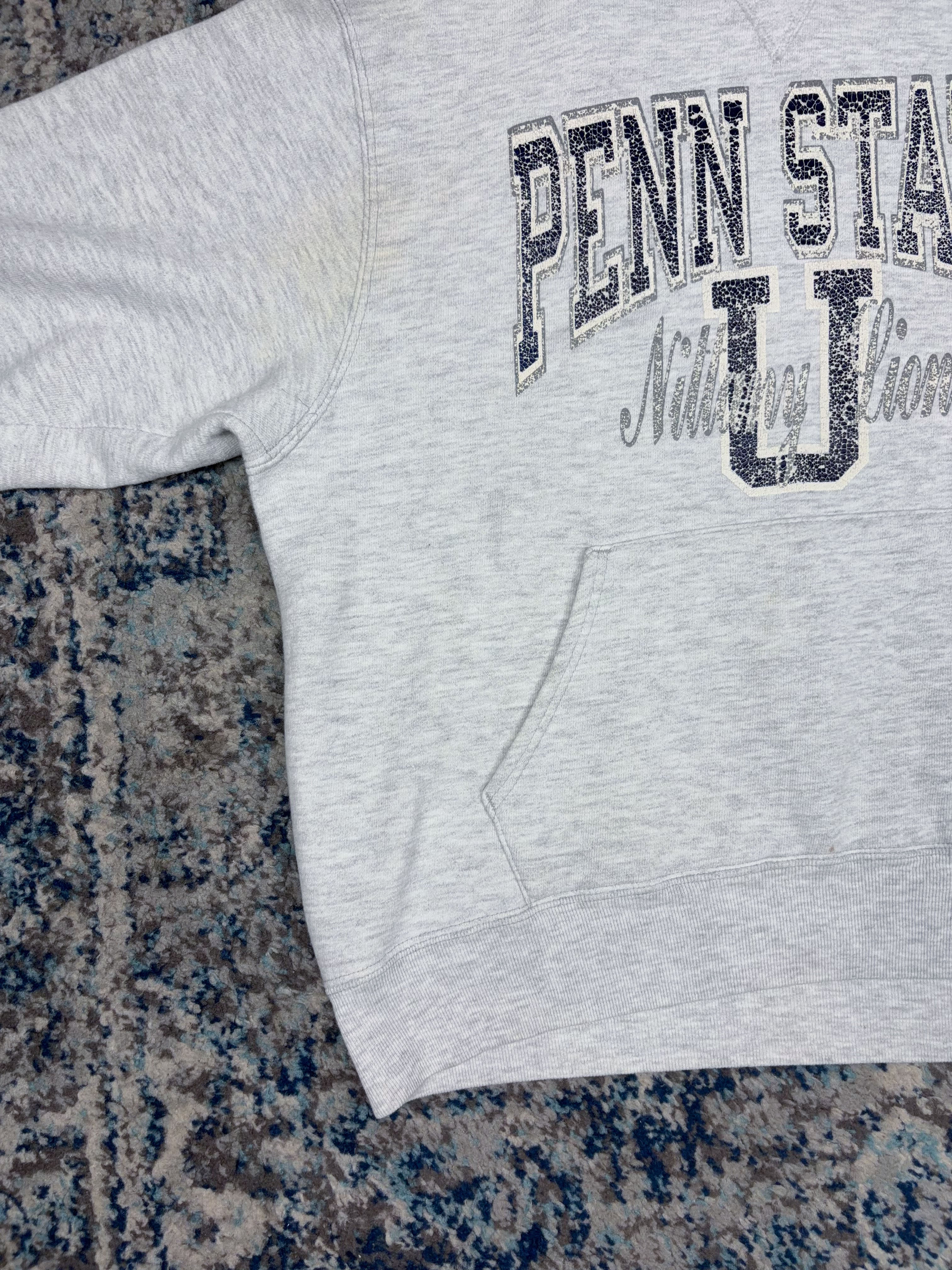 Vintage 90s Penn State Nittany Lions NCAA Champion Hooded Sweatshirt Size Large
