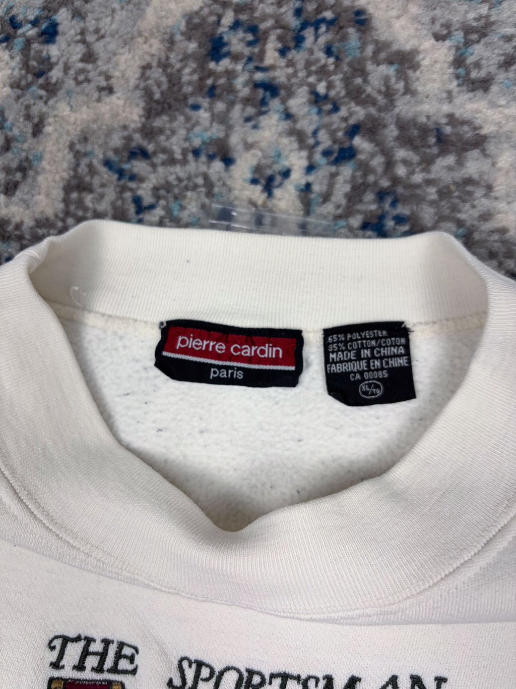 Vintage Pierre Cardin The Sportsman Embroidered Sports Sweatshirt Size XL
