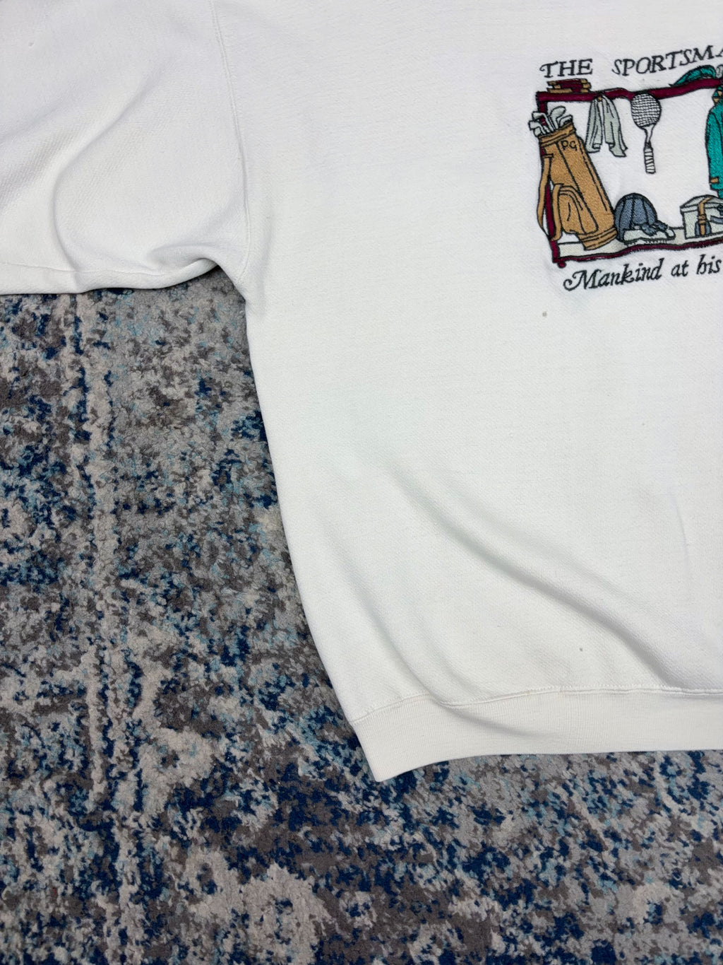 Vintage Pierre Cardin The Sportsman Embroidered Sports Sweatshirt Size XL