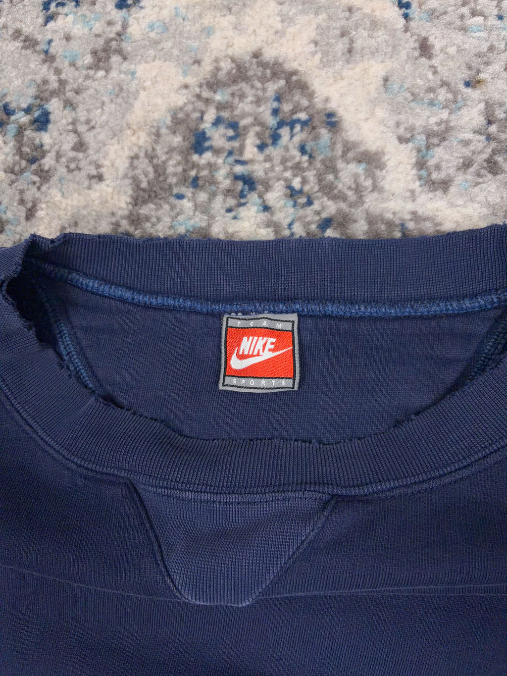 Vintage Nike Embroidered Tonal Mini Swoosh Pullover Sweatshirt Size 2XL