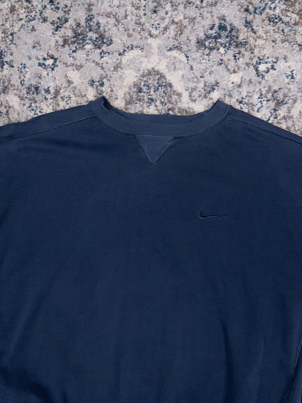 Vintage Nike Embroidered Tonal Mini Swoosh Pullover Sweatshirt Size 2XL