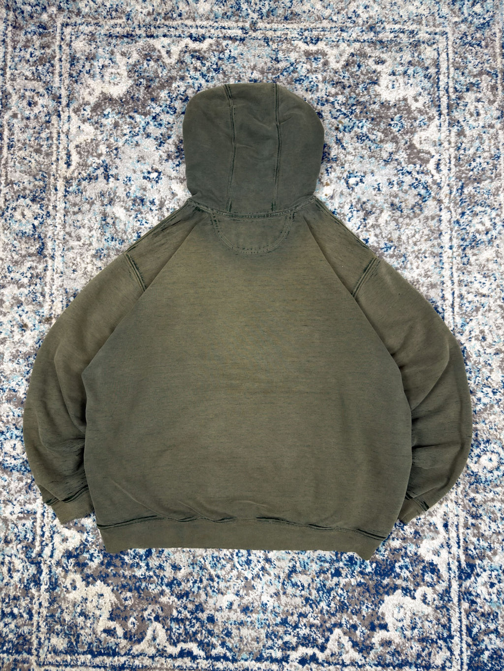 Vintage 90s Carhartt Embroidered Tonal Logo Hooded Sweatshirt Size 2XL