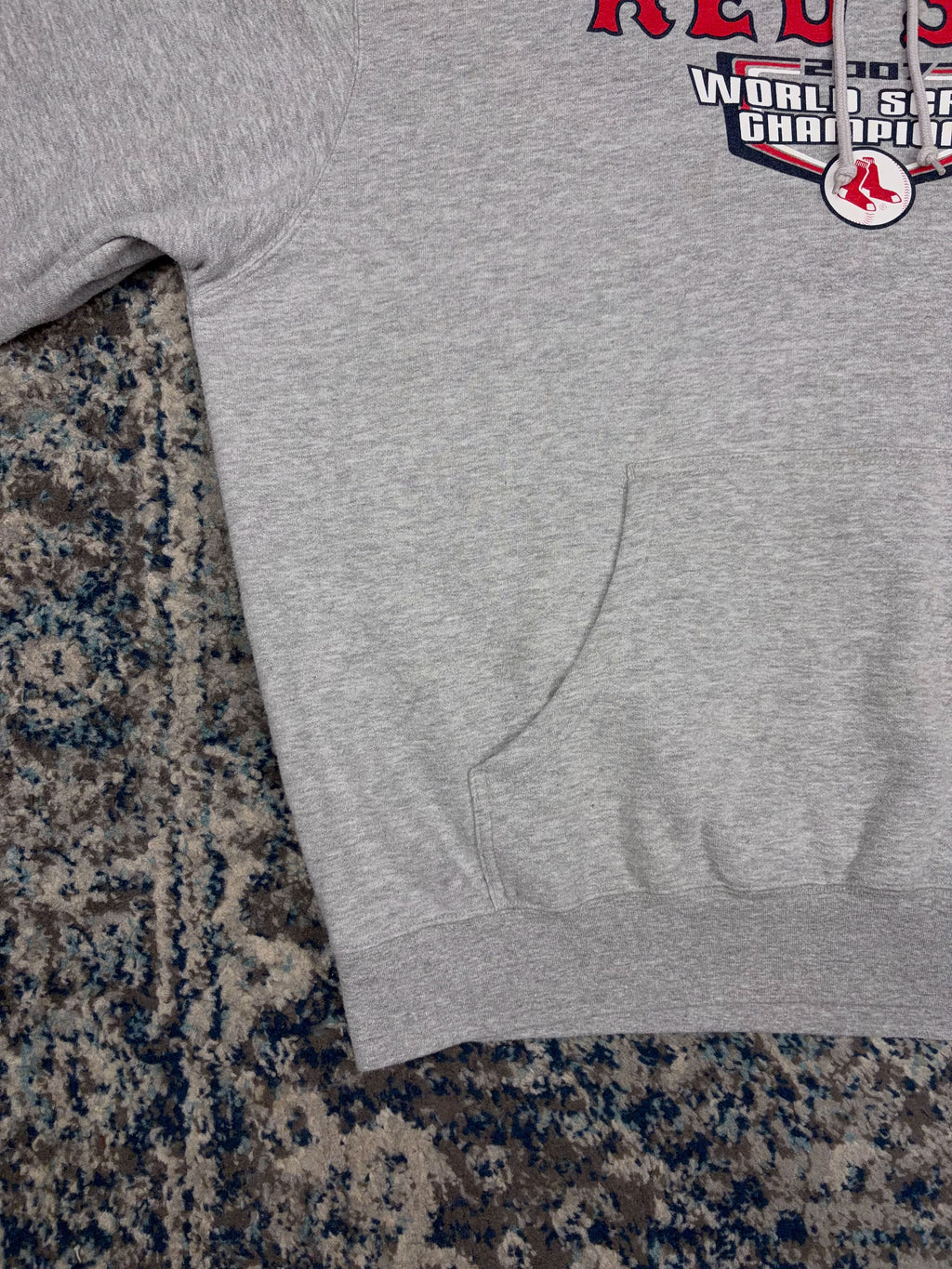 2007 Boston Red Sox MLB Nike Middle Swoosh Hooded Sweatshirt Size 2XL