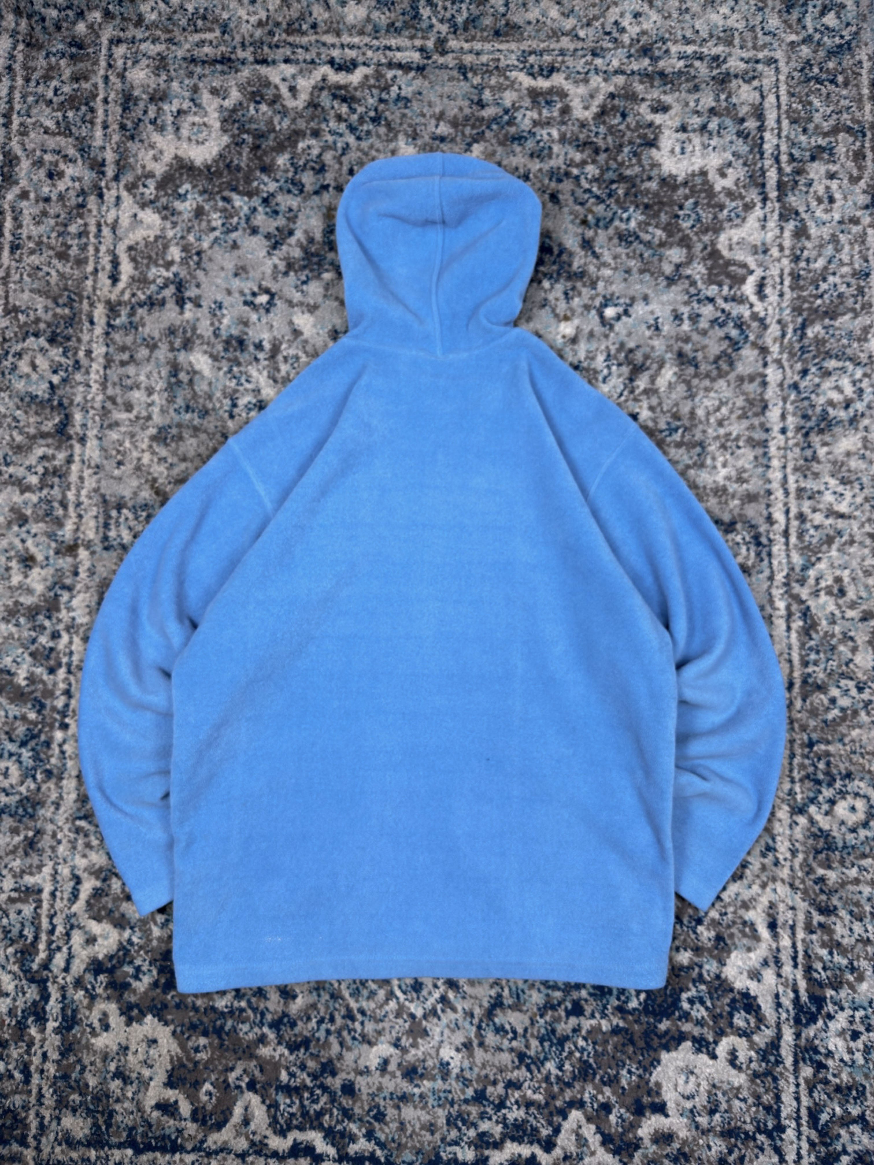 Vintage Nike Embroidered Logo Hooded Fleece Sweatshirt Size Medium