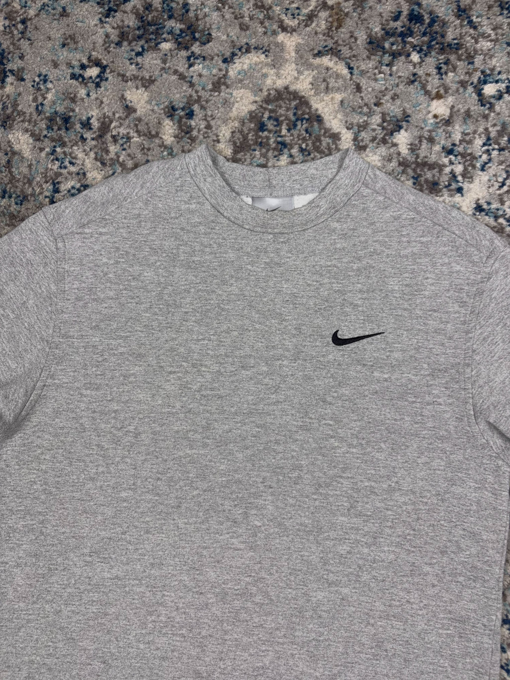 Vintage Nike Embroidered Mini Swoosh Crewneck Sweatshirt Size YOUTH Large