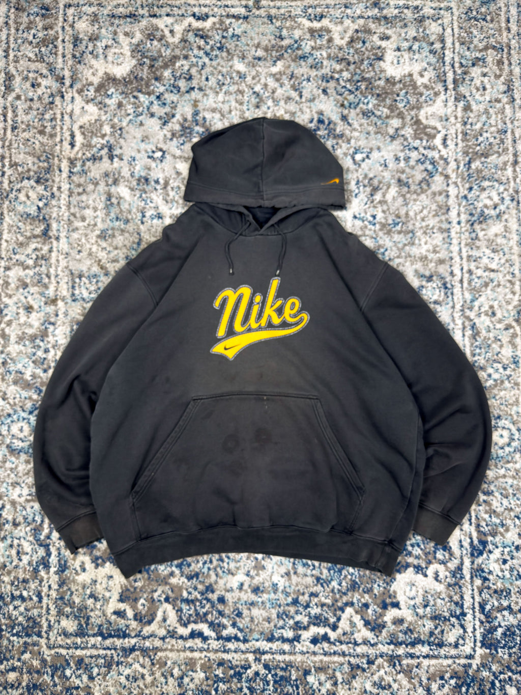 Vintage Nike Tailsweep Spellout Graphic Hooded Sweatshirt Size XL