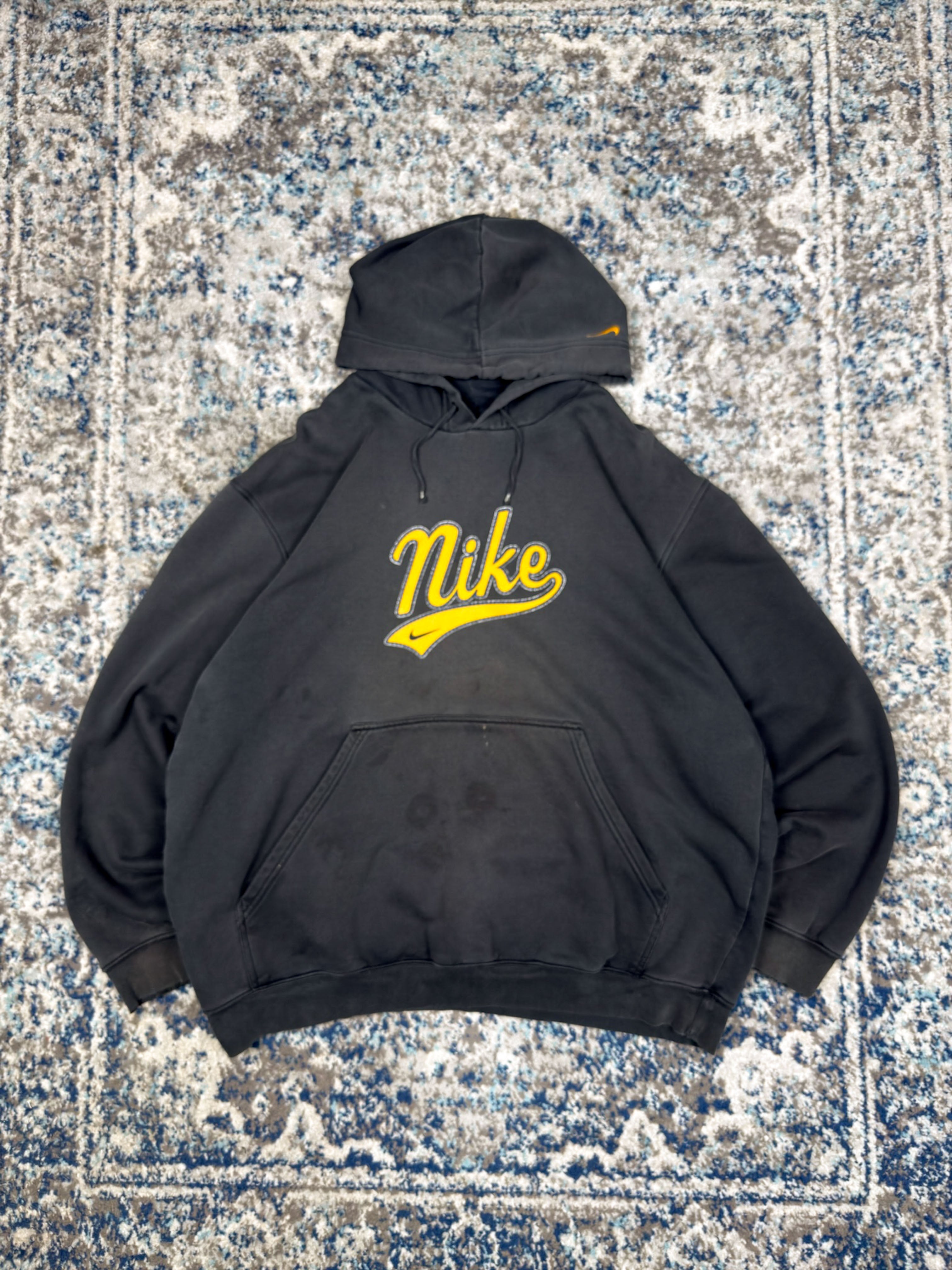 Vintage Nike Tailsweep Spellout Graphic Hooded Sweatshirt Size XL