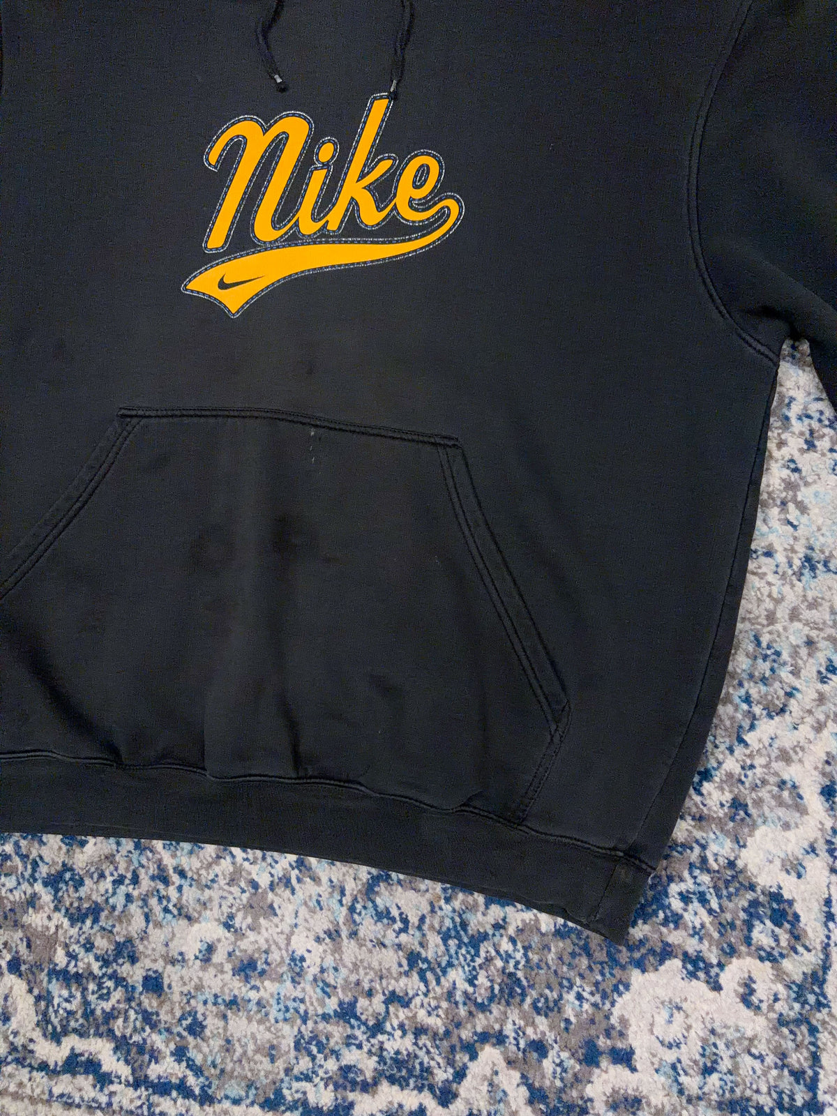 Vintage Nike Tailsweep Spellout Graphic Hooded Sweatshirt Size XL