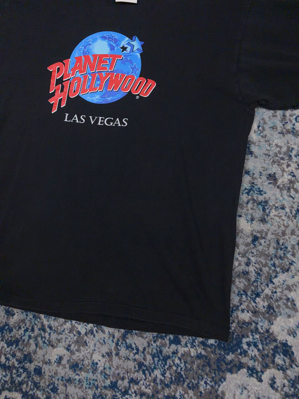Vintage 90s Planet Hollywood Las Vegas Destination Graphic T-Shirt Size Large