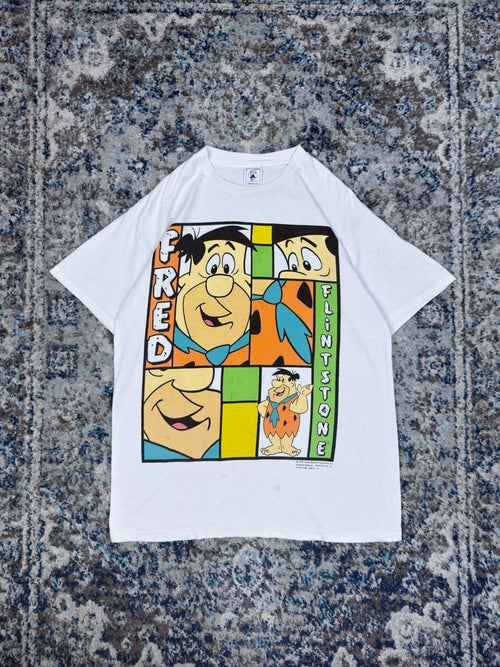 Vintage 1994 Fred Flintstone Cartoon Character Graphic T-Shirt Size Large