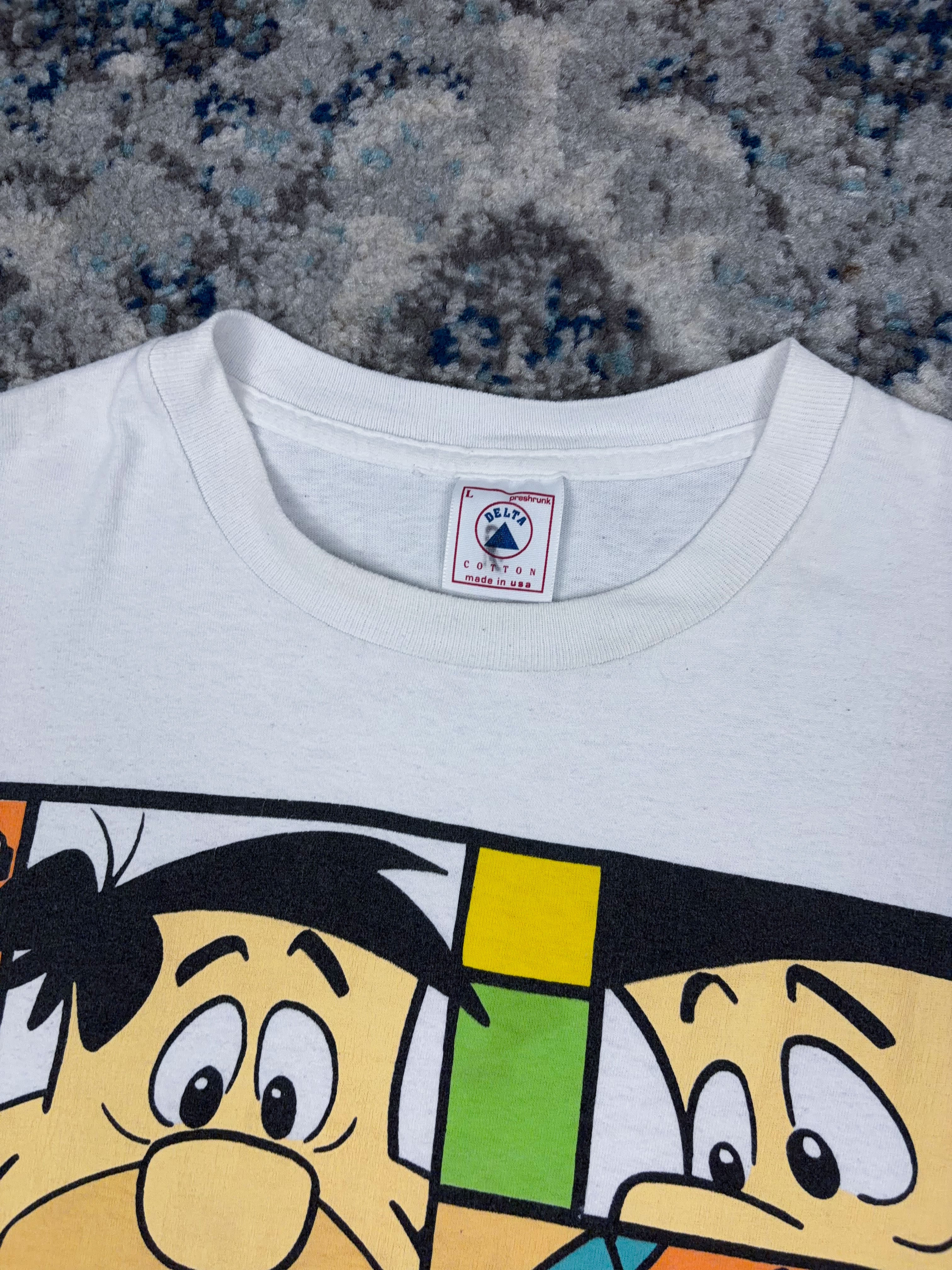 Vintage 1994 Fred Flintstone Cartoon Character Graphic T-Shirt Size Large