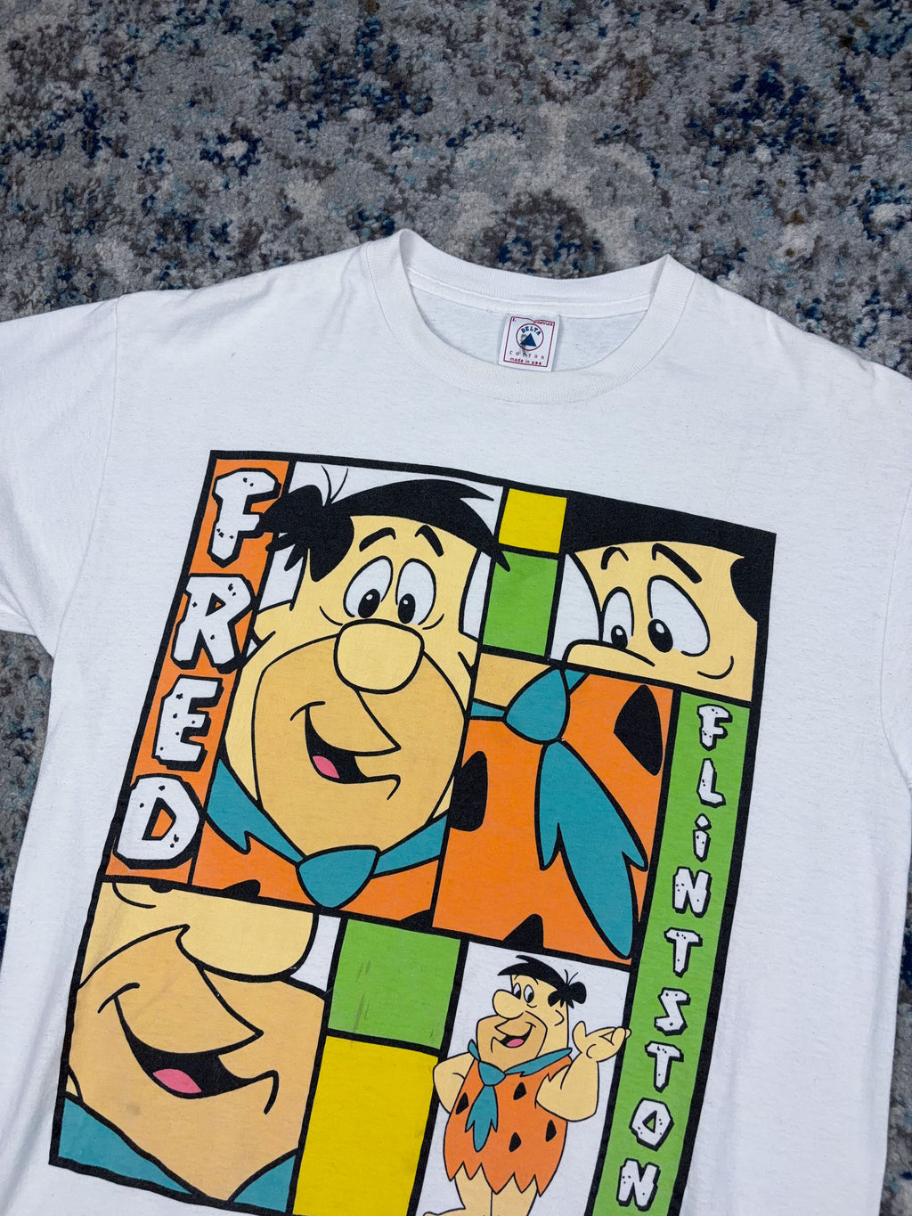 Vintage 1994 Fred Flintstone Cartoon Character Graphic T-Shirt Size Large