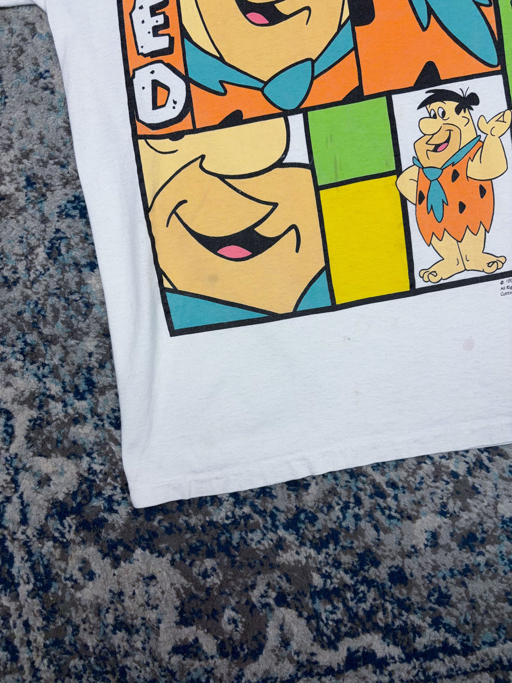Vintage 1994 Fred Flintstone Cartoon Character Graphic T-Shirt Size Large