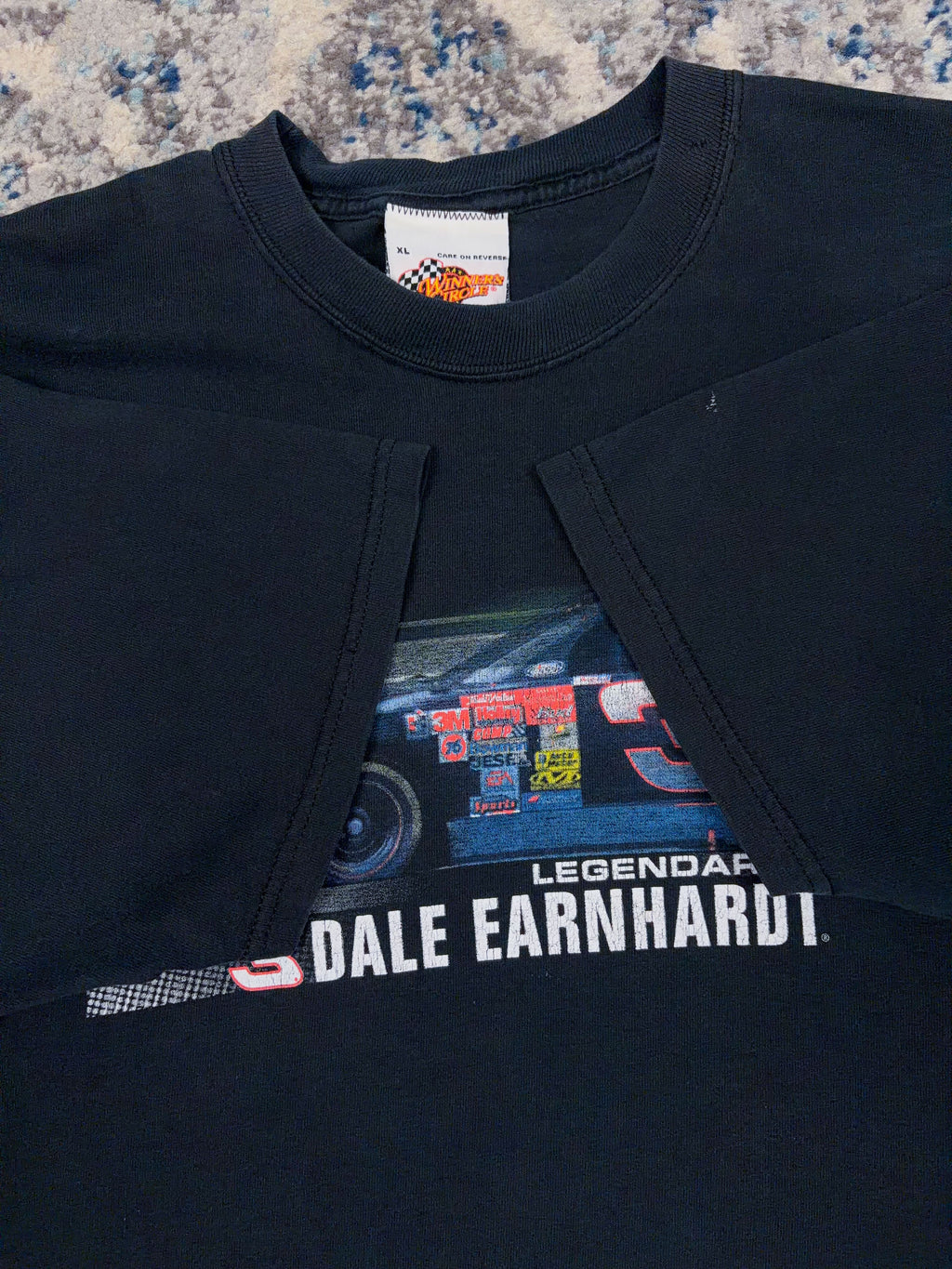 Vintage Dale Earnhardt #3 Nascar Legendary Race Graphic T-Shirt Size XL