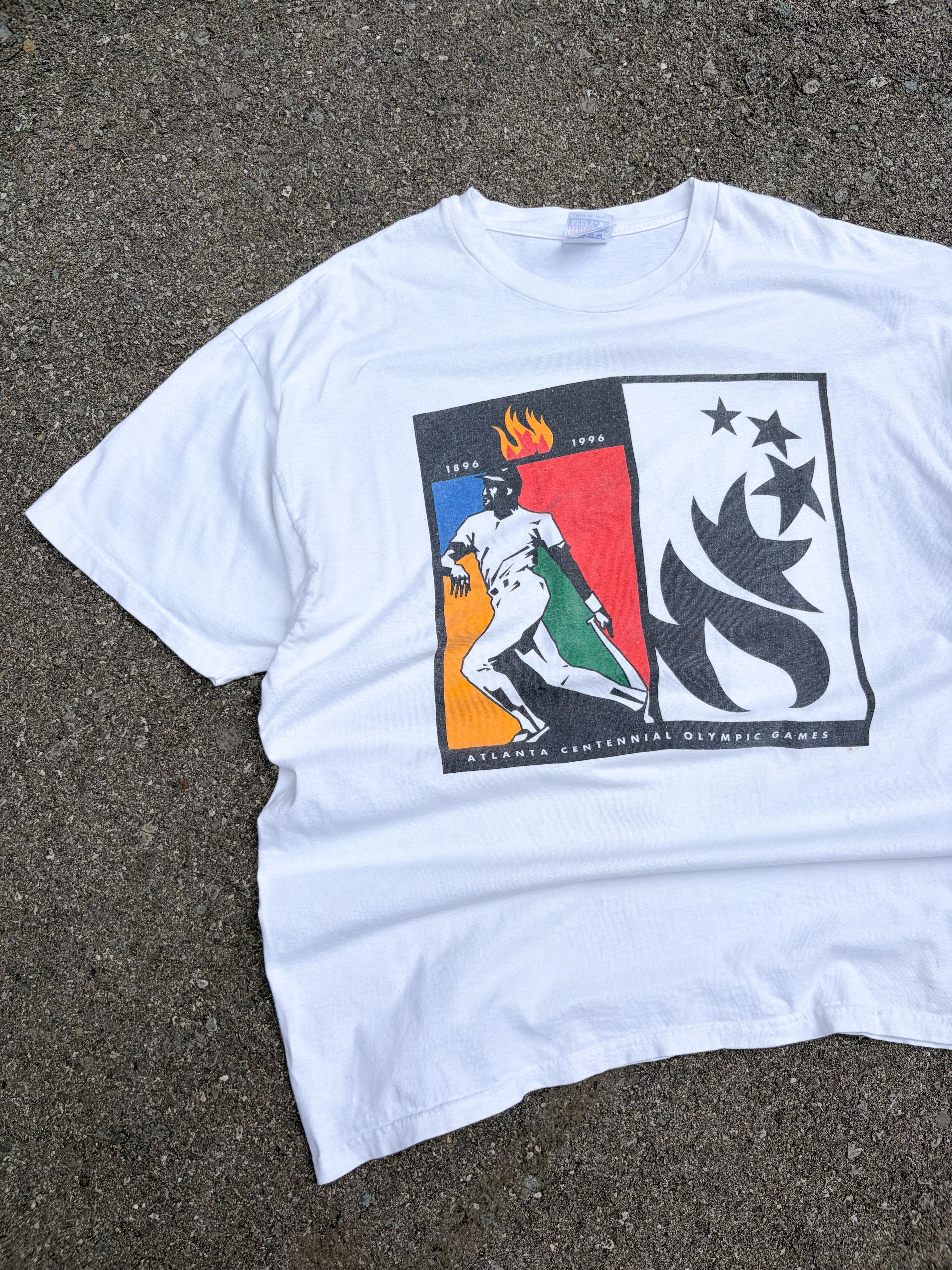Vintage 1996 Atlanta Centennial Olympic Games Graphic T-Shirt Size 2XL