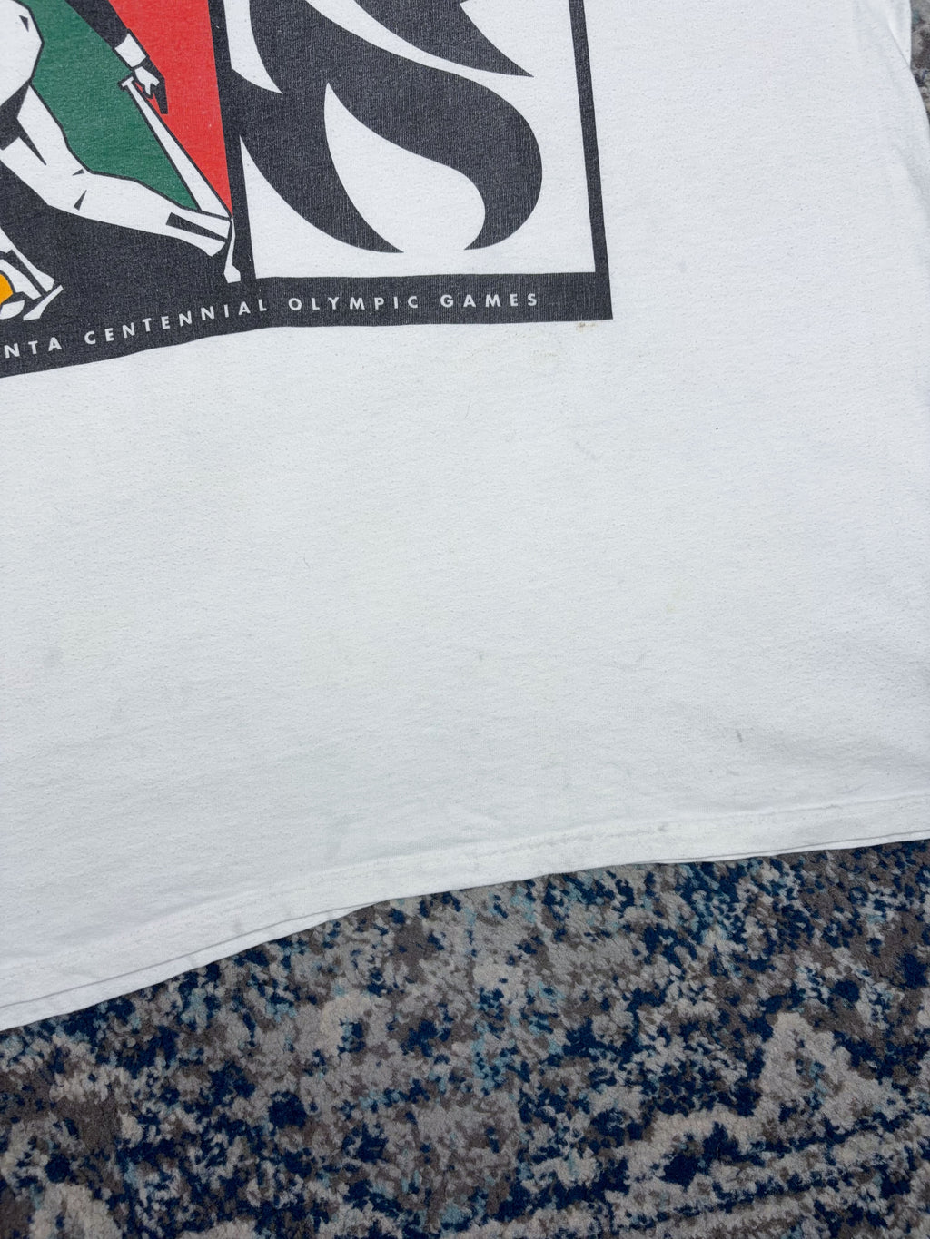 Vintage 1996 Atlanta Centennial Olympic Games Graphic T-Shirt Size 2XL