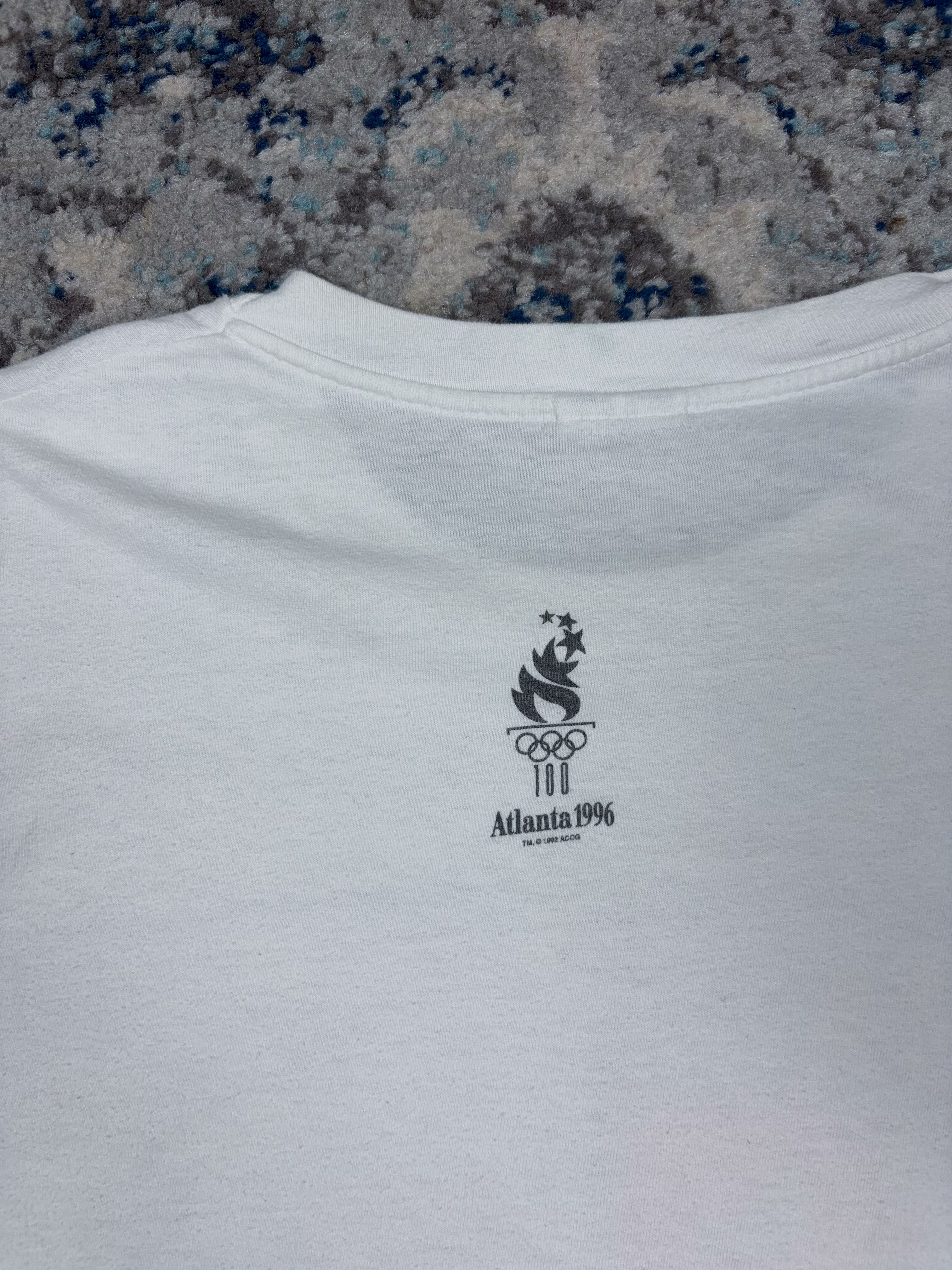Vintage 1996 Atlanta Centennial Olympic Games Graphic T-Shirt Size 2XL