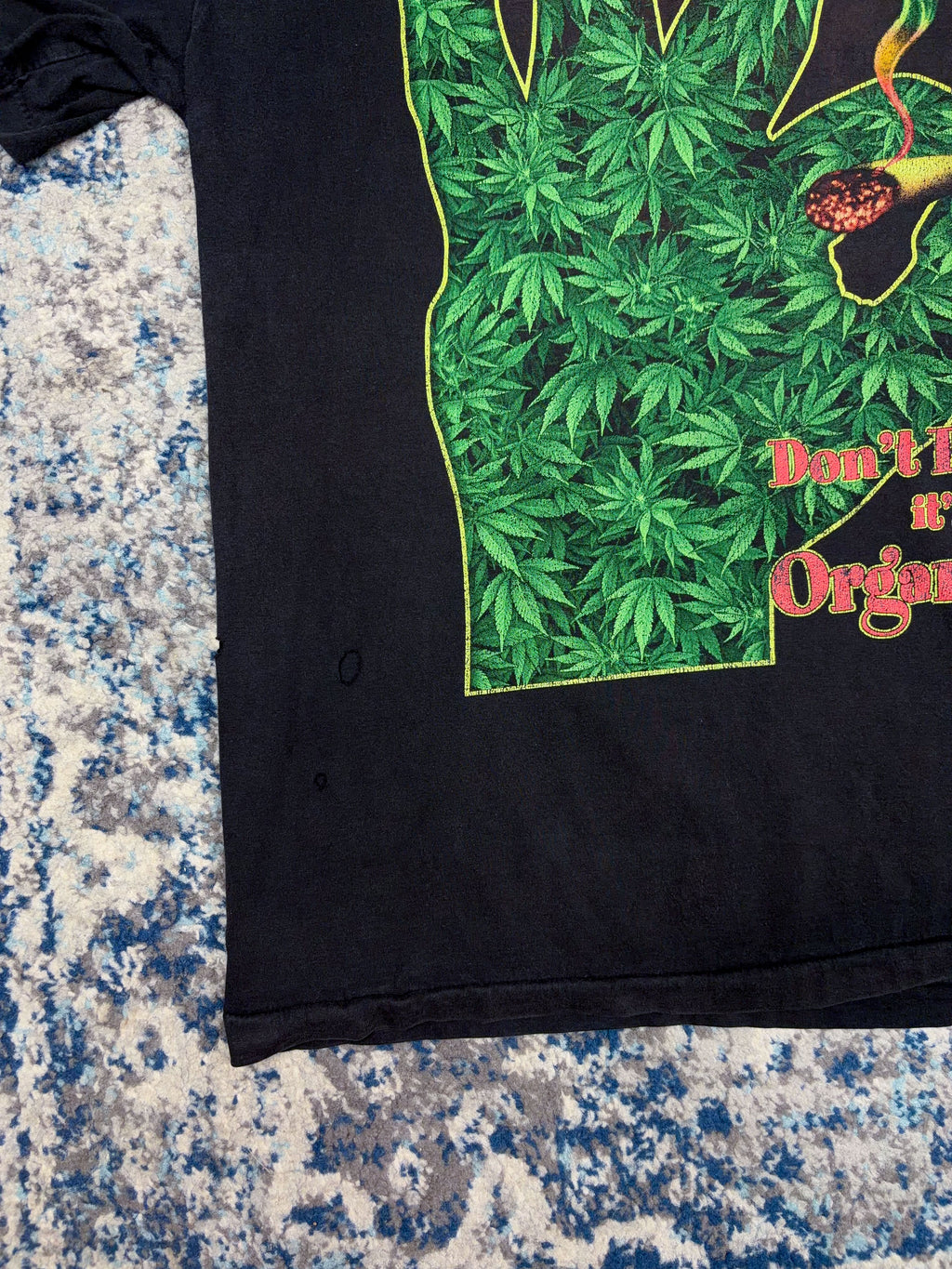 Vintage Dont Panic Its Organic Cannabis Big Graphic T-Shirt Size XL
