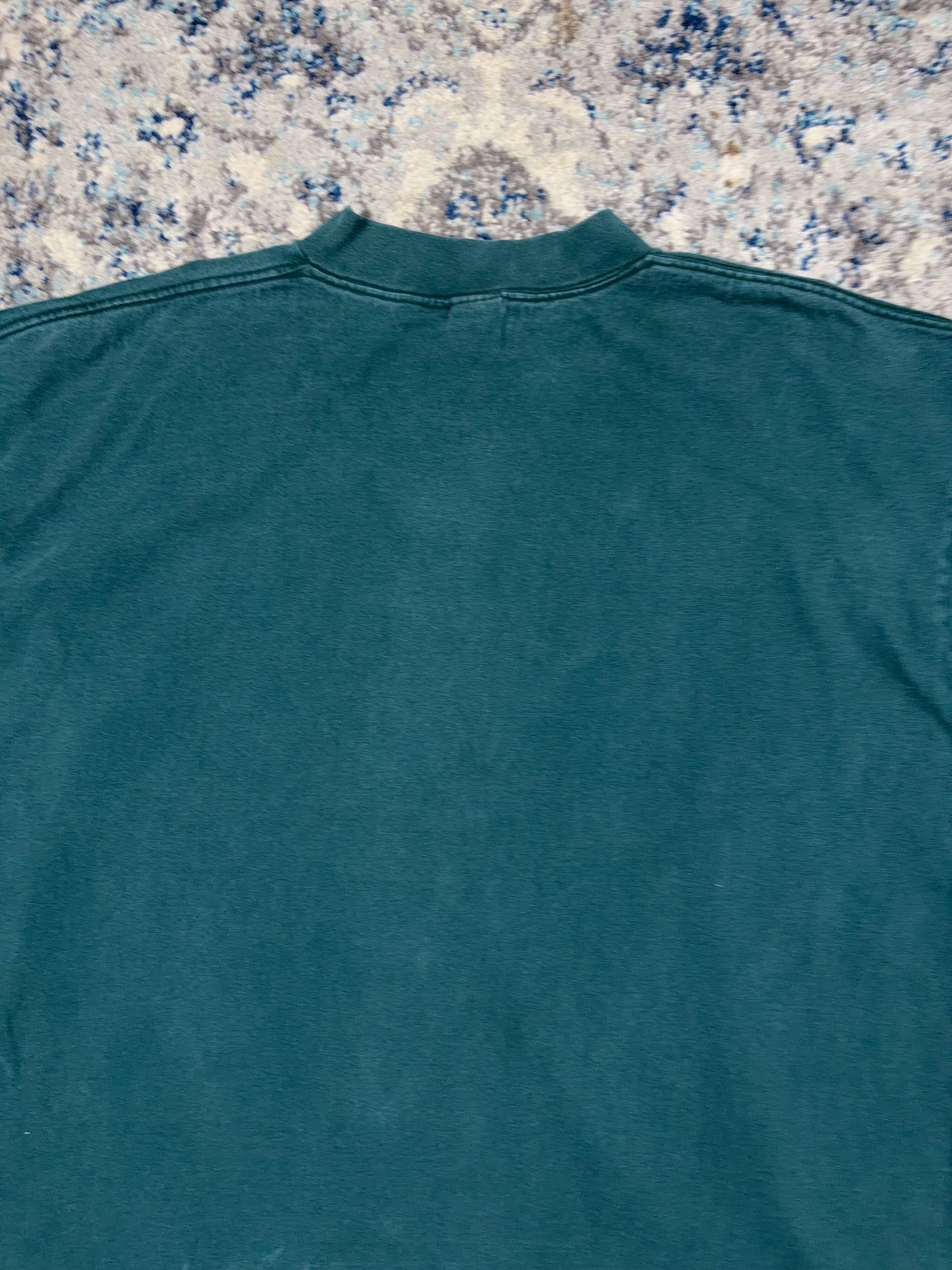 Vintage 90s Nike Embroidered Mini Swoosh Mock Neck Long SleeveT-Shirt Size