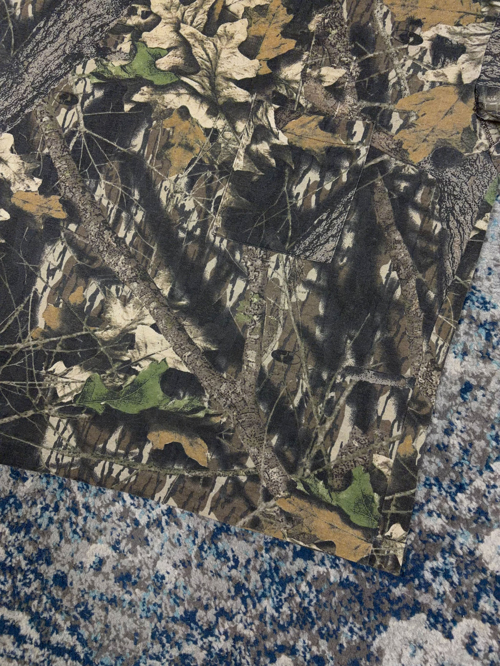 Vintage Mossy Oak Breakup Camo Long Sleeve Hunting T-Shirt Size XL