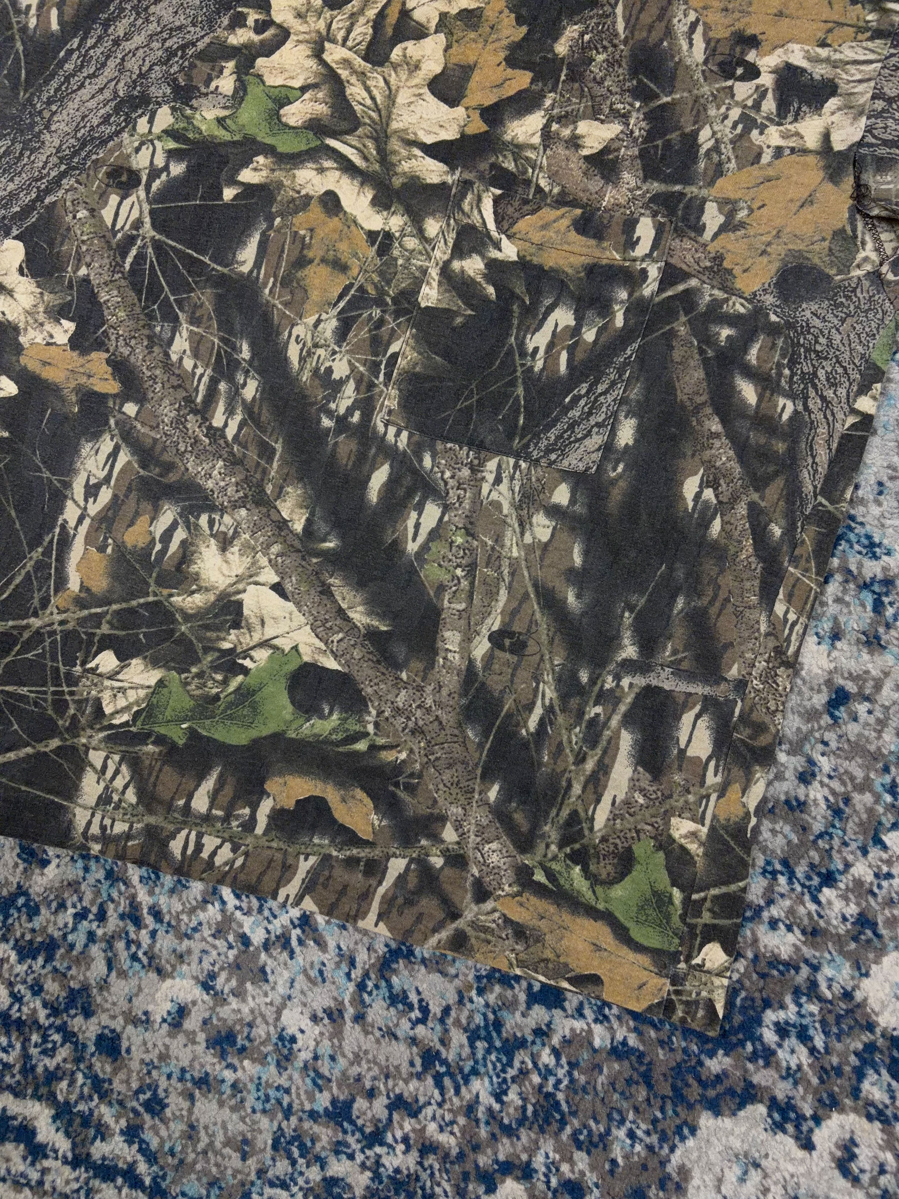 Vintage Mossy Oak Breakup Camo Long Sleeve Hunting T-Shirt Size XL