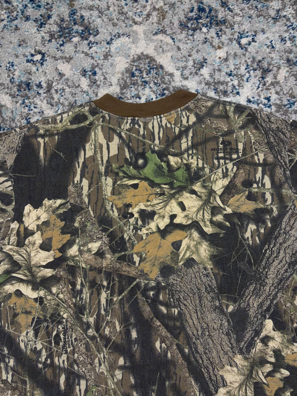 Vintage Mossy Oak Breakup Camo Long Sleeve Hunting T-Shirt Size XL