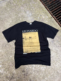Vintage Leonardo DaVinci Vitruvian Man Art Graphic T-Shirt Size Large
