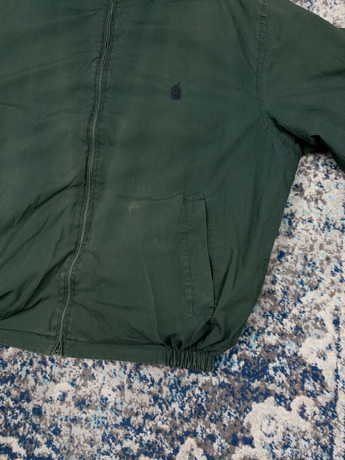 Vintage Nautica Embroidered Logo Plaid Reversible Full Zip Harrington Style Jacket Size XL