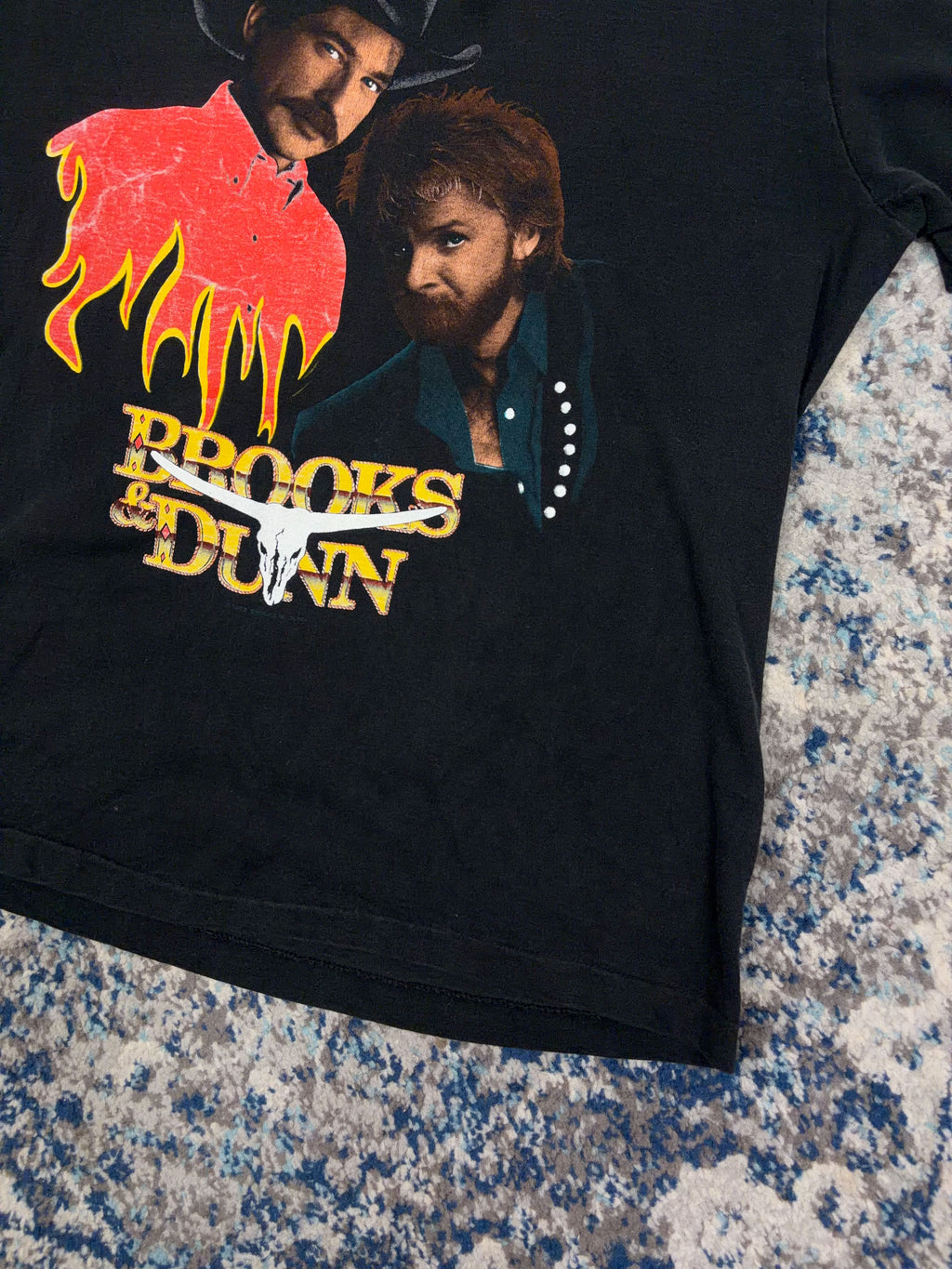 Vintage 1993 Brooks & Dunn Country Music Graphic Long Sleeve T-Shirt Size XL