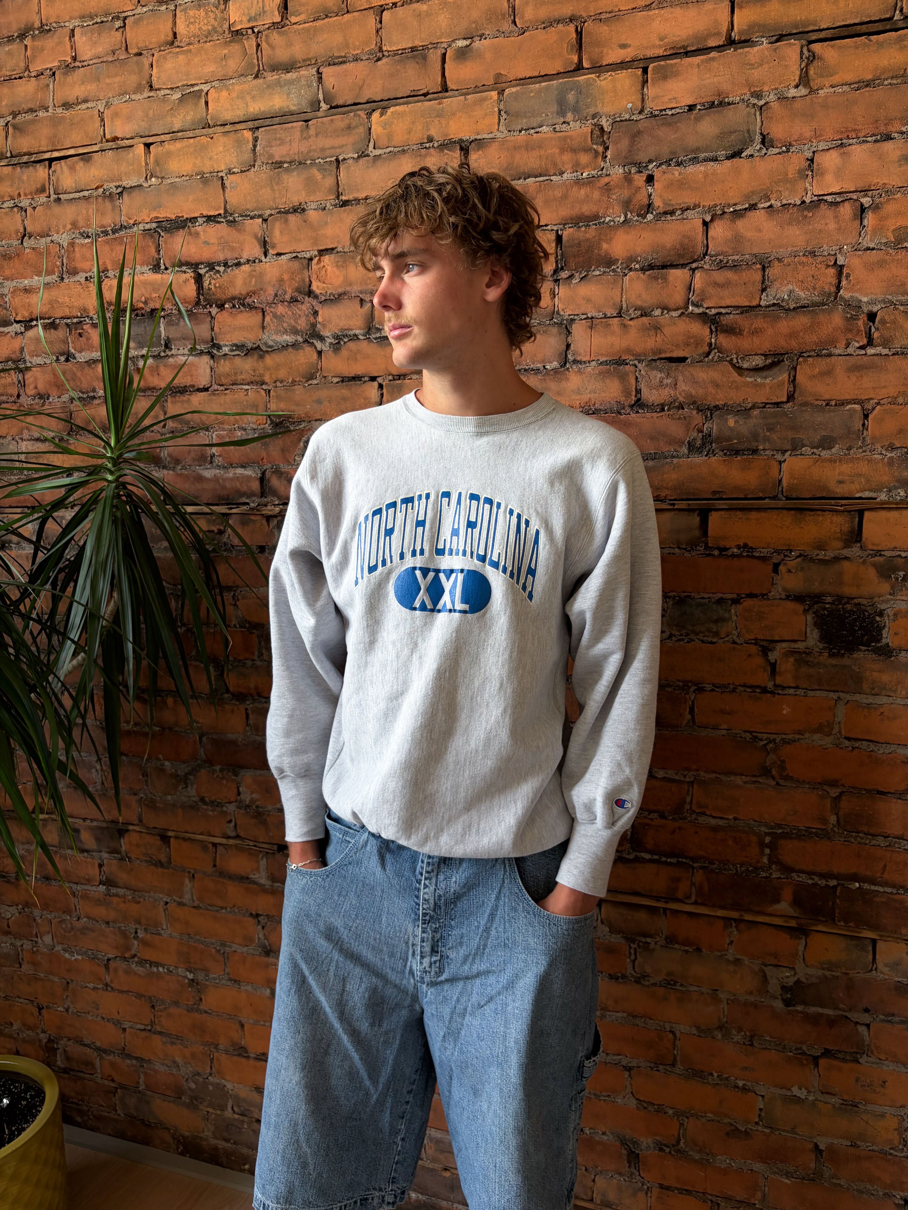 Vintage 90s University Of North Carolina Champion Reverse Weave Sweatshirt Size XL
