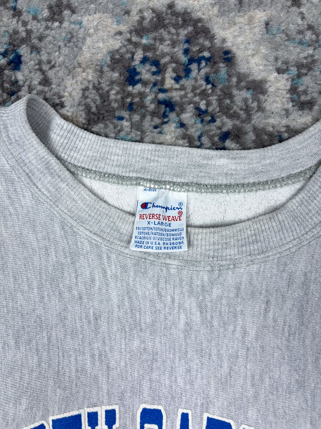 Vintage 90s University Of North Carolina Champion Reverse Weave Sweatshirt Size XL