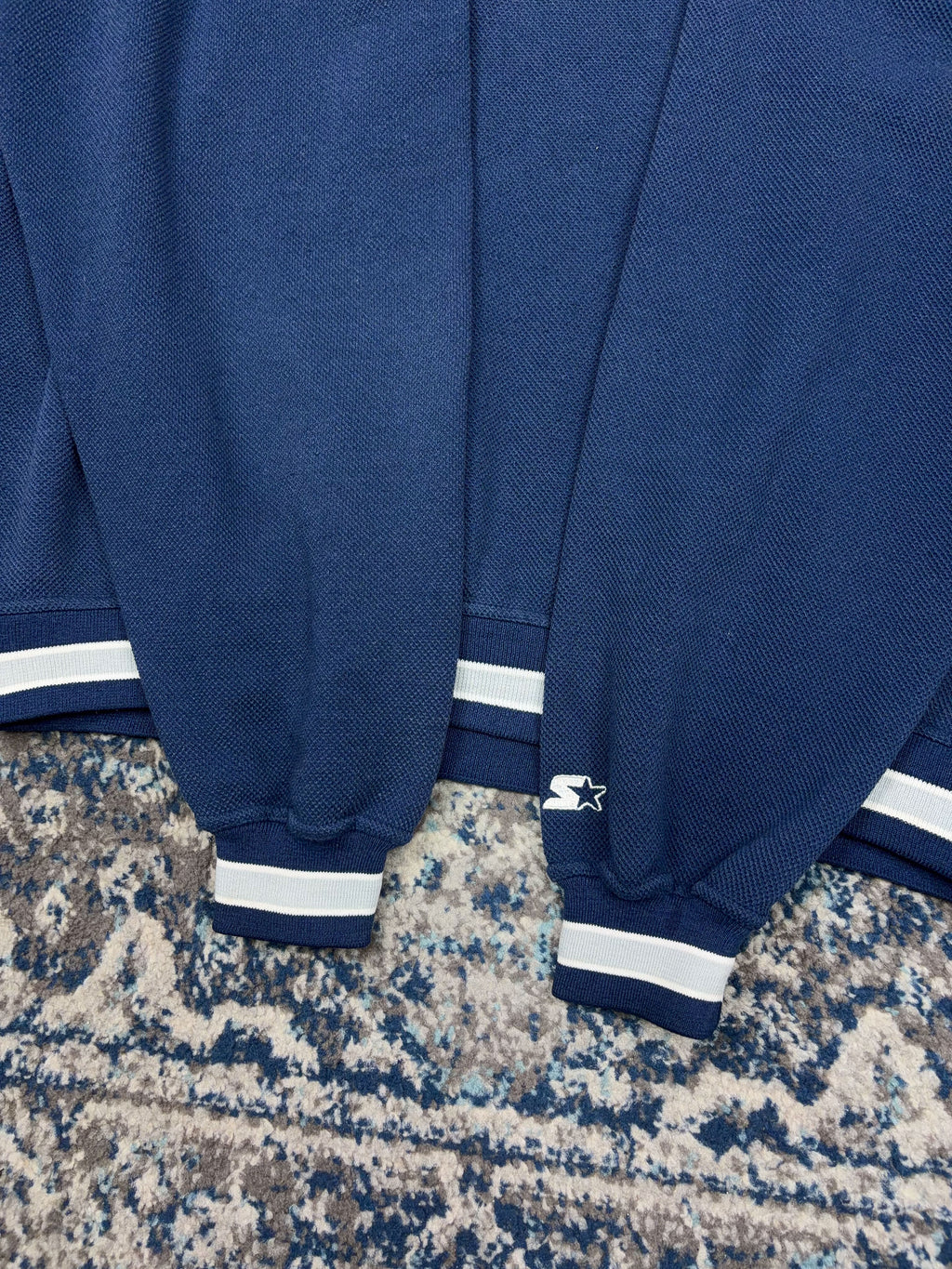 Vintage 90s New York Yankees MLB Embroidered Tailsweep Starter Sweatshirt Size Large