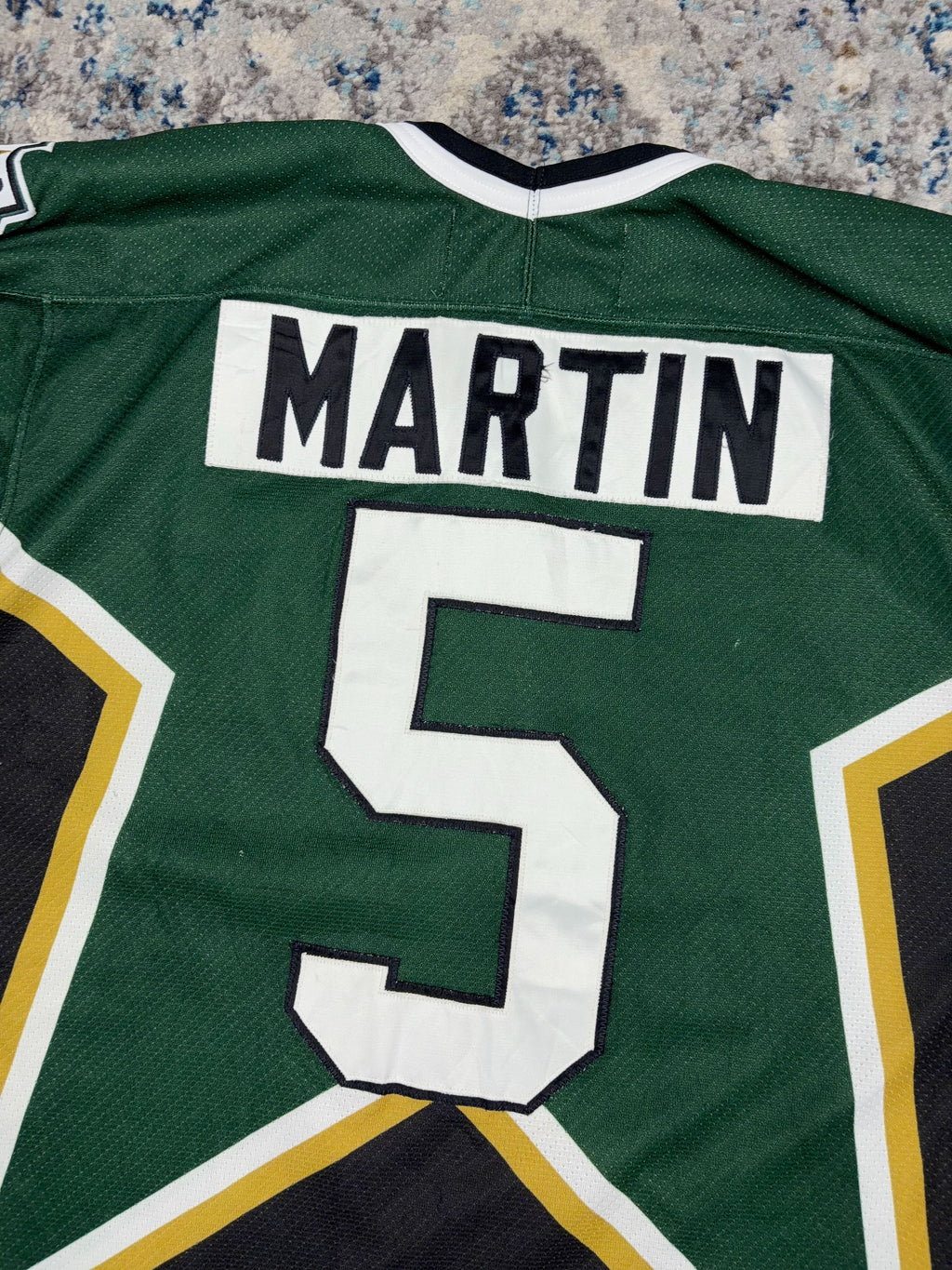 Vintage 90s Dallas Stars NHL #5 Stitched CCM Hockey Jersey Size XL