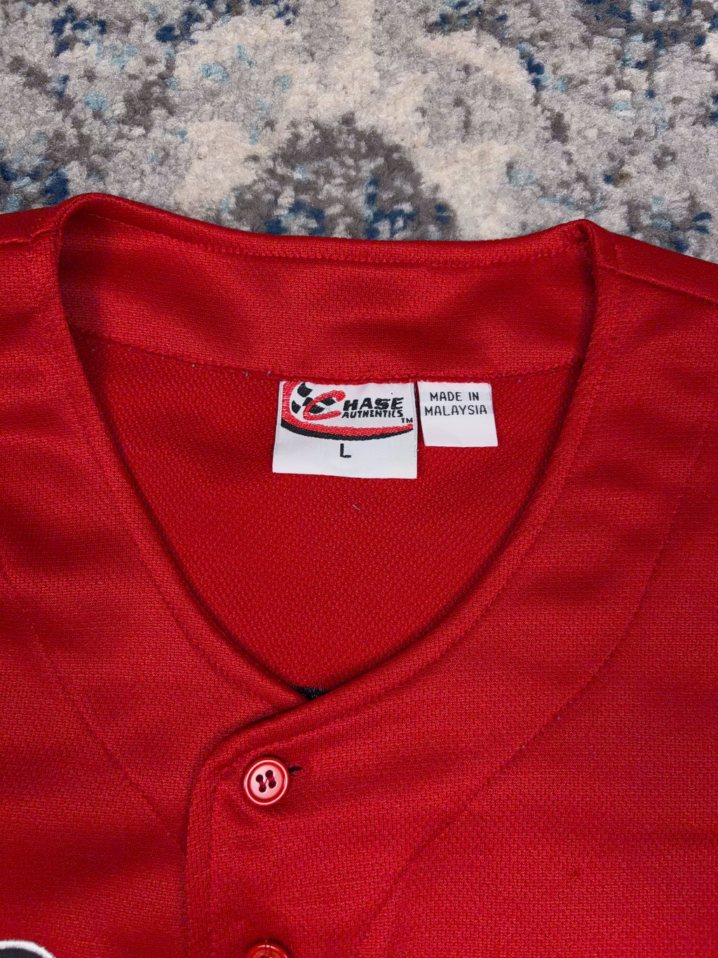 Vintage Dale Earnhardt Jr #8 Nascar Budweiser Script Baseball Jersey Size Large