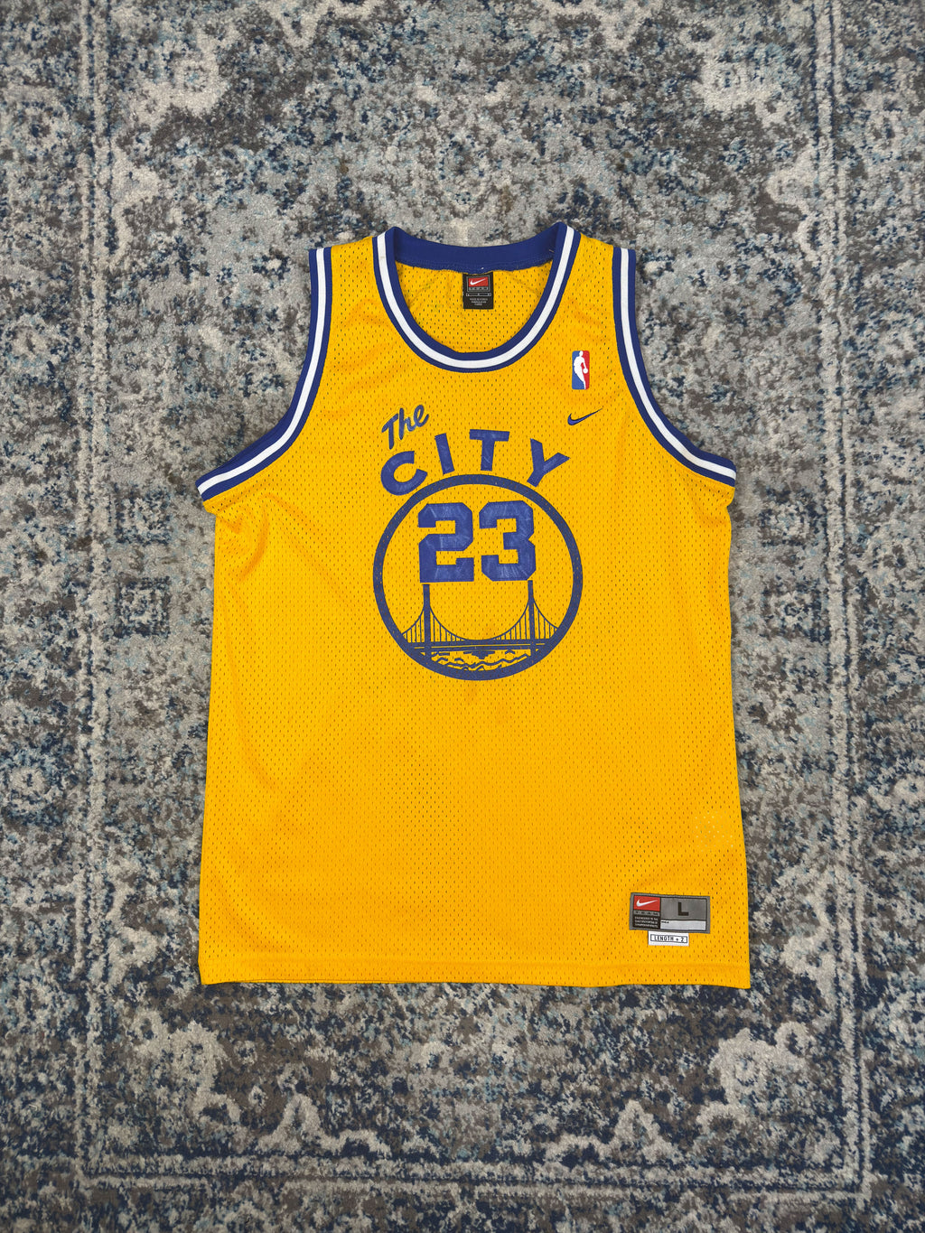 Vintage Jason Richardson #23 Golden State Warriors NBA Jersey Size Large