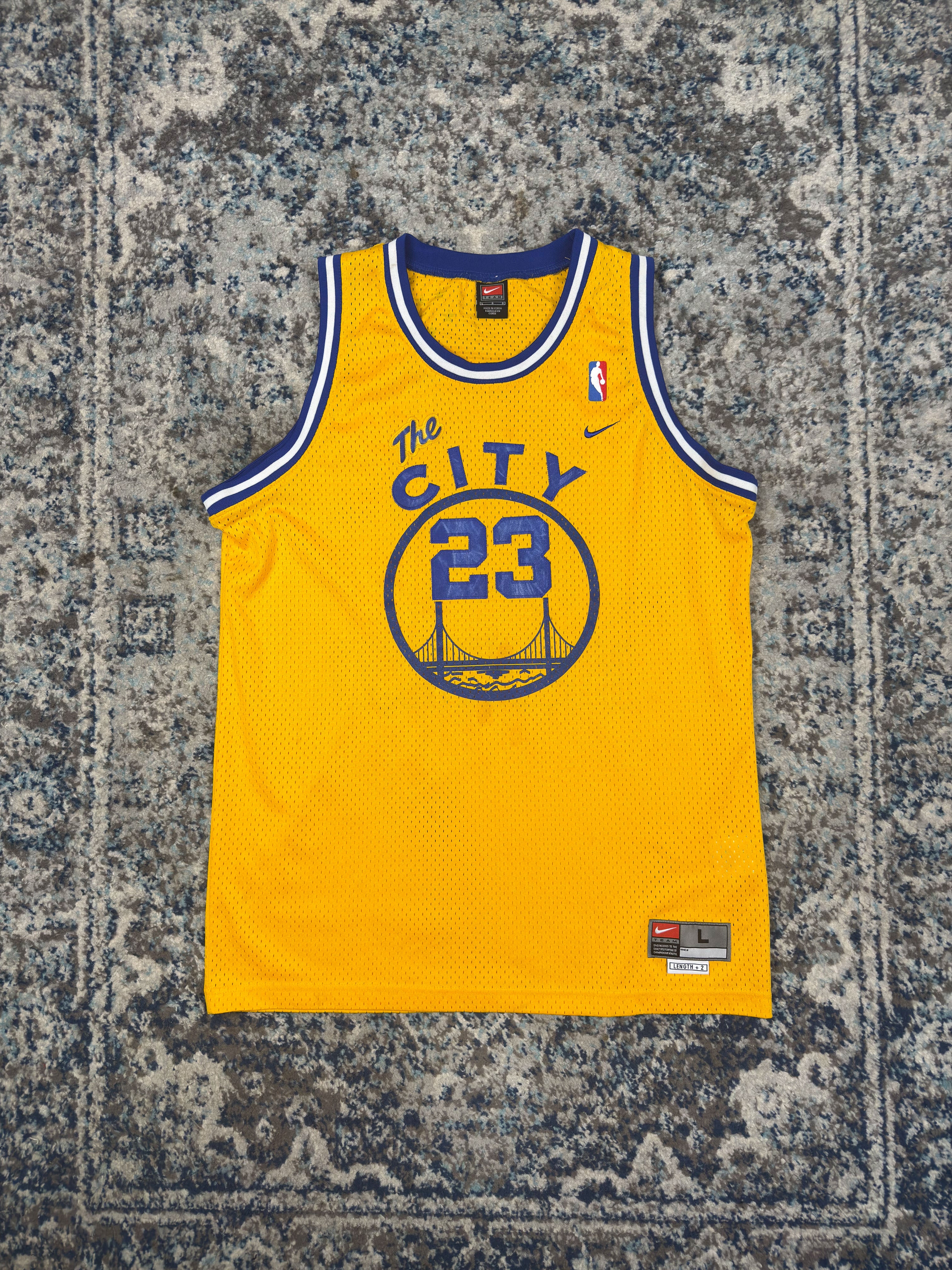 Vintage Jason Richardson #23 Golden State Warriors NBA Jersey Size Large