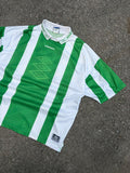 Vintage Umbro #17 Logo Graphic Striped Collared Soccer Jersey Size Large