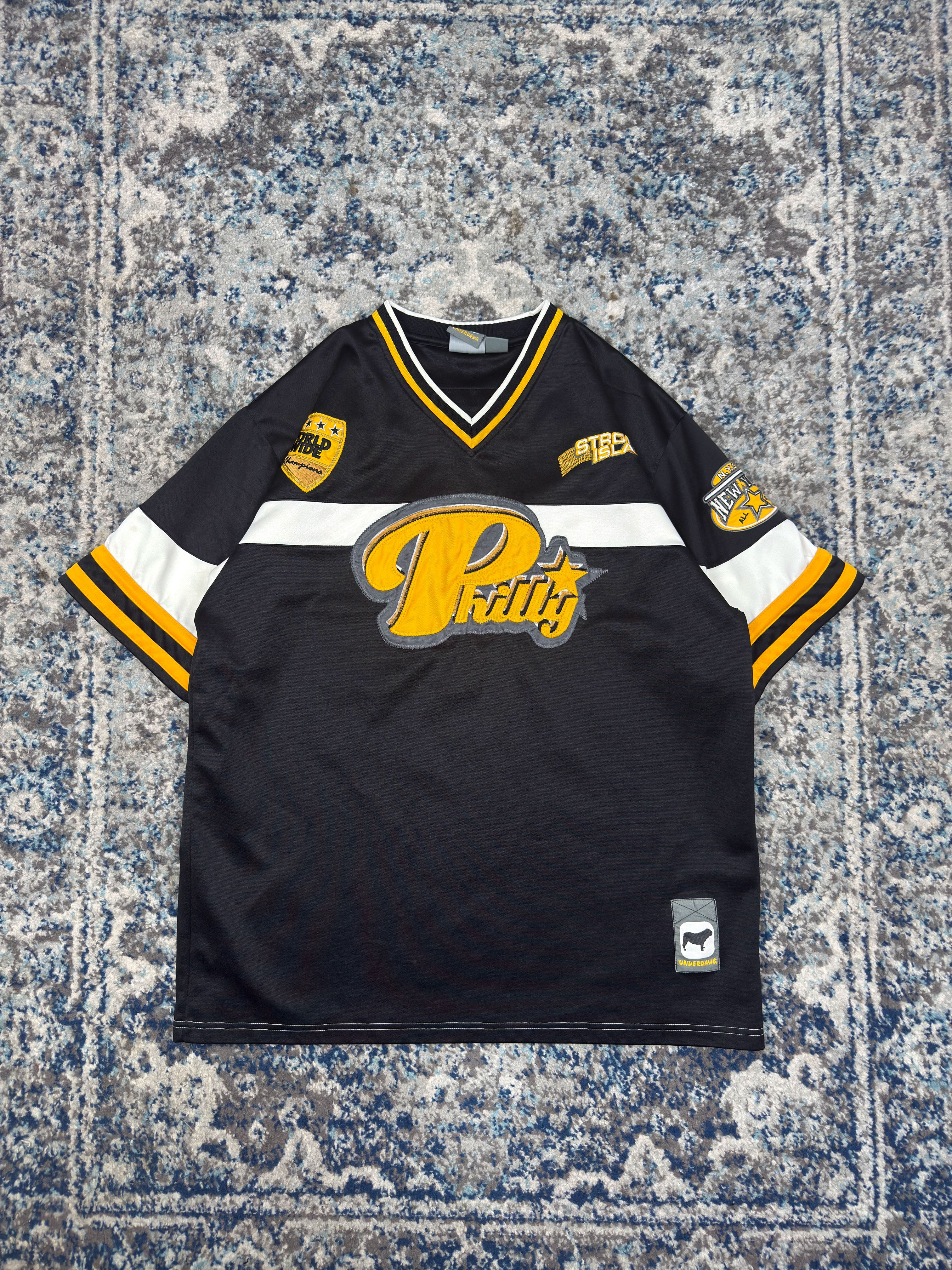 Vintage Y2K Underdawg Philly Script Spellout Football Jersey Size XL