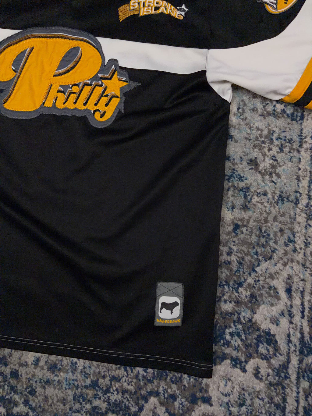 Vintage Y2K Underdawg Philly Script Spellout Football Jersey Size XL