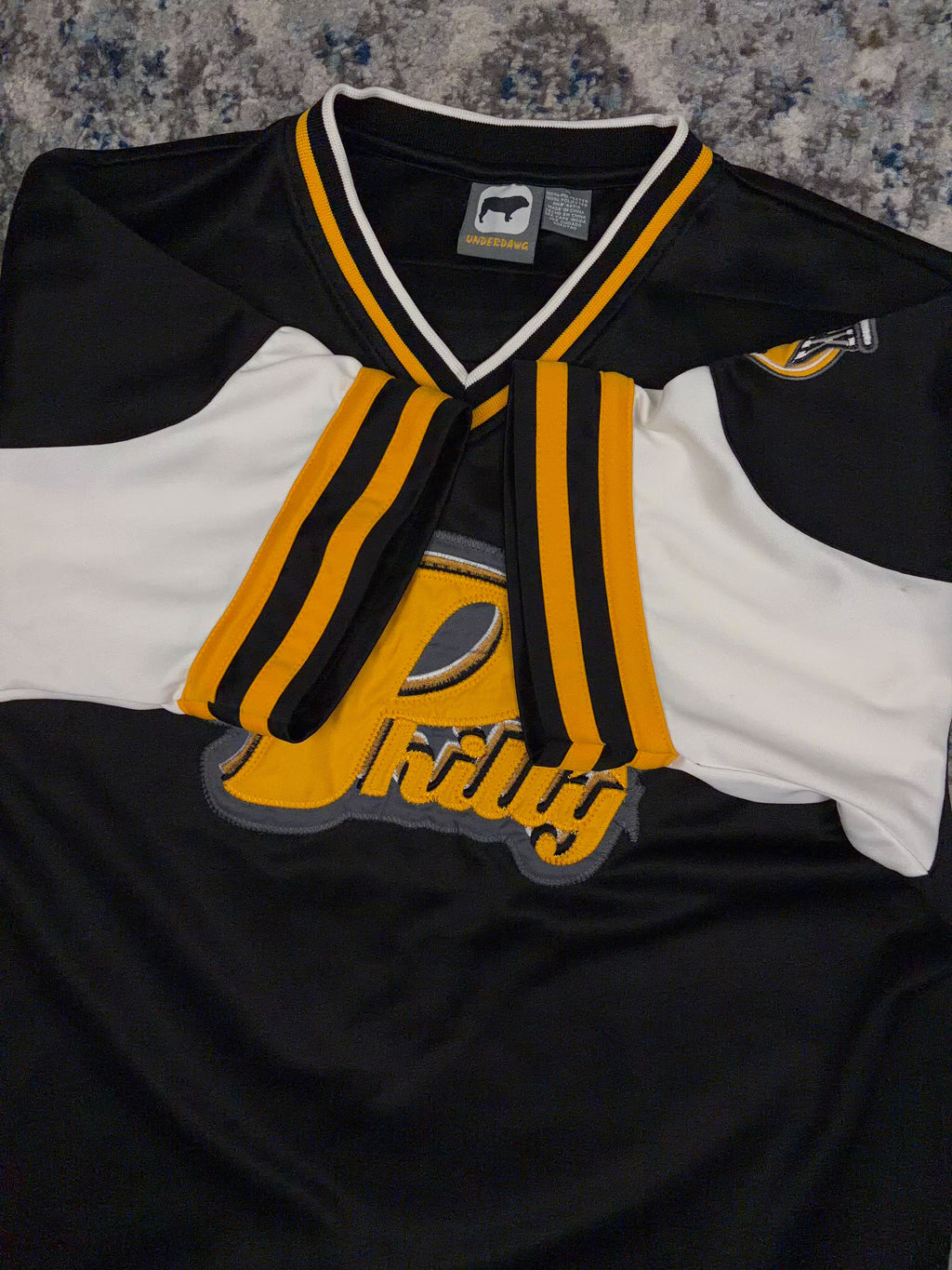 Vintage Y2K Underdawg Philly Script Spellout Football Jersey Size XL