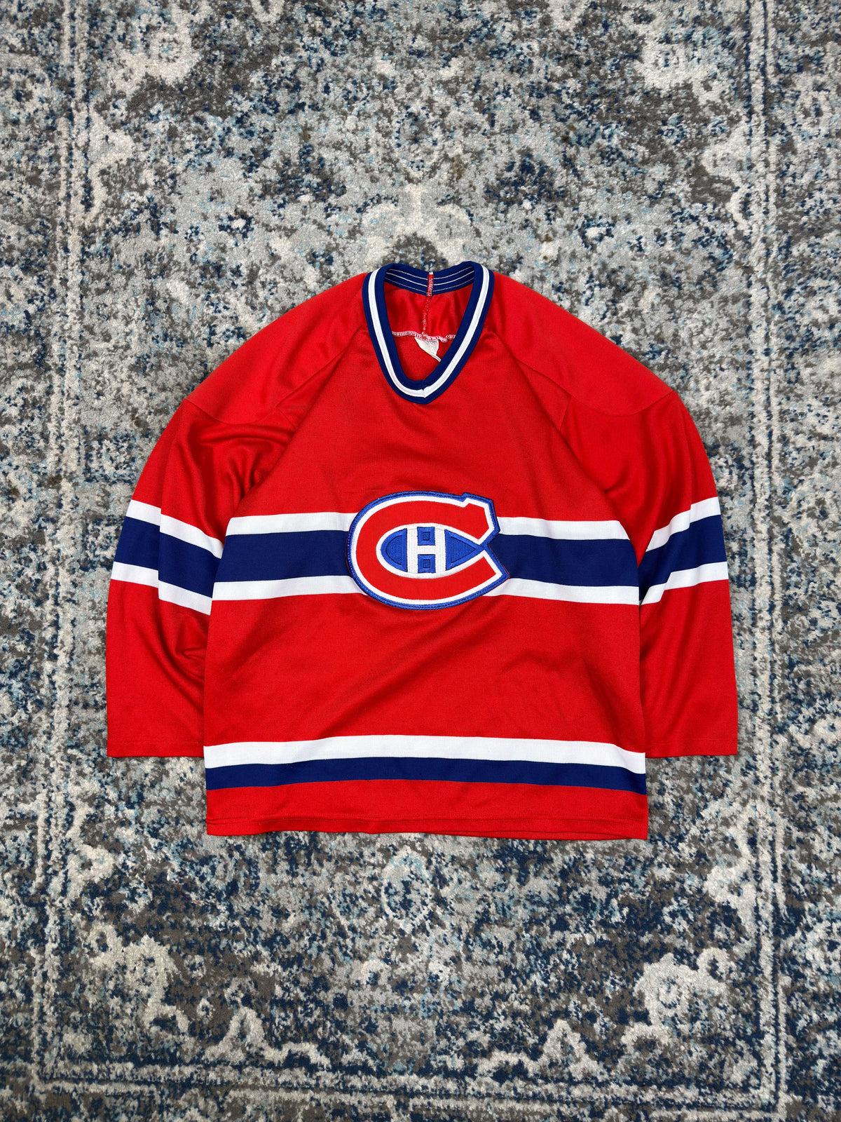 Vintage 90s Montreal Canadiens NHL CCM Maska Hockey Jersey Size Medium