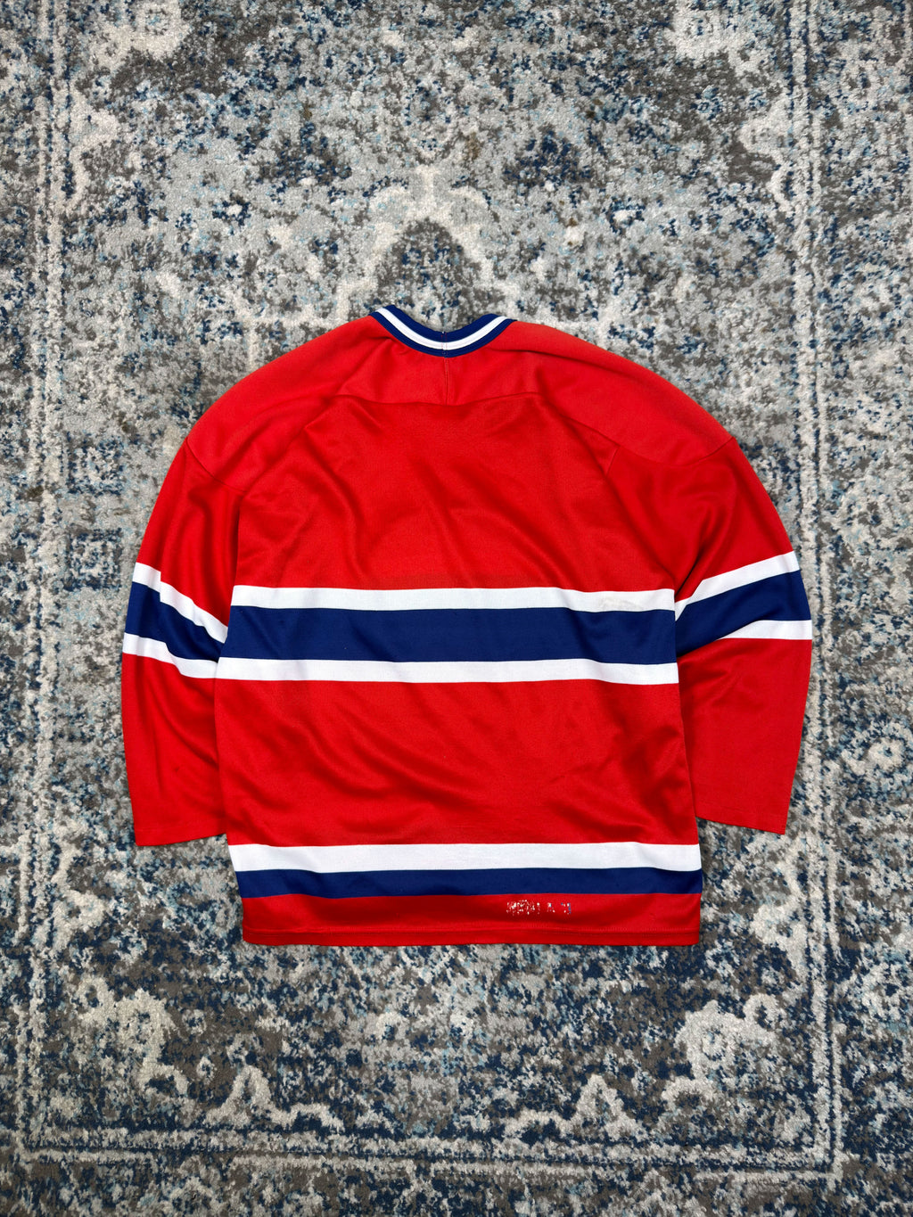 Vintage 90s Montreal Canadiens NHL CCM Maska Hockey Jersey Size Medium