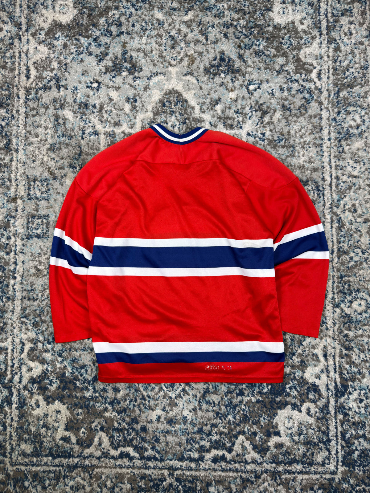 Vintage 90s Montreal Canadiens NHL CCM Maska Hockey Jersey Size Medium