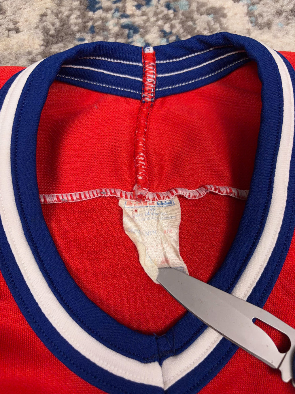 Vintage 90s Montreal Canadiens NHL CCM Maska Hockey Jersey Size Medium