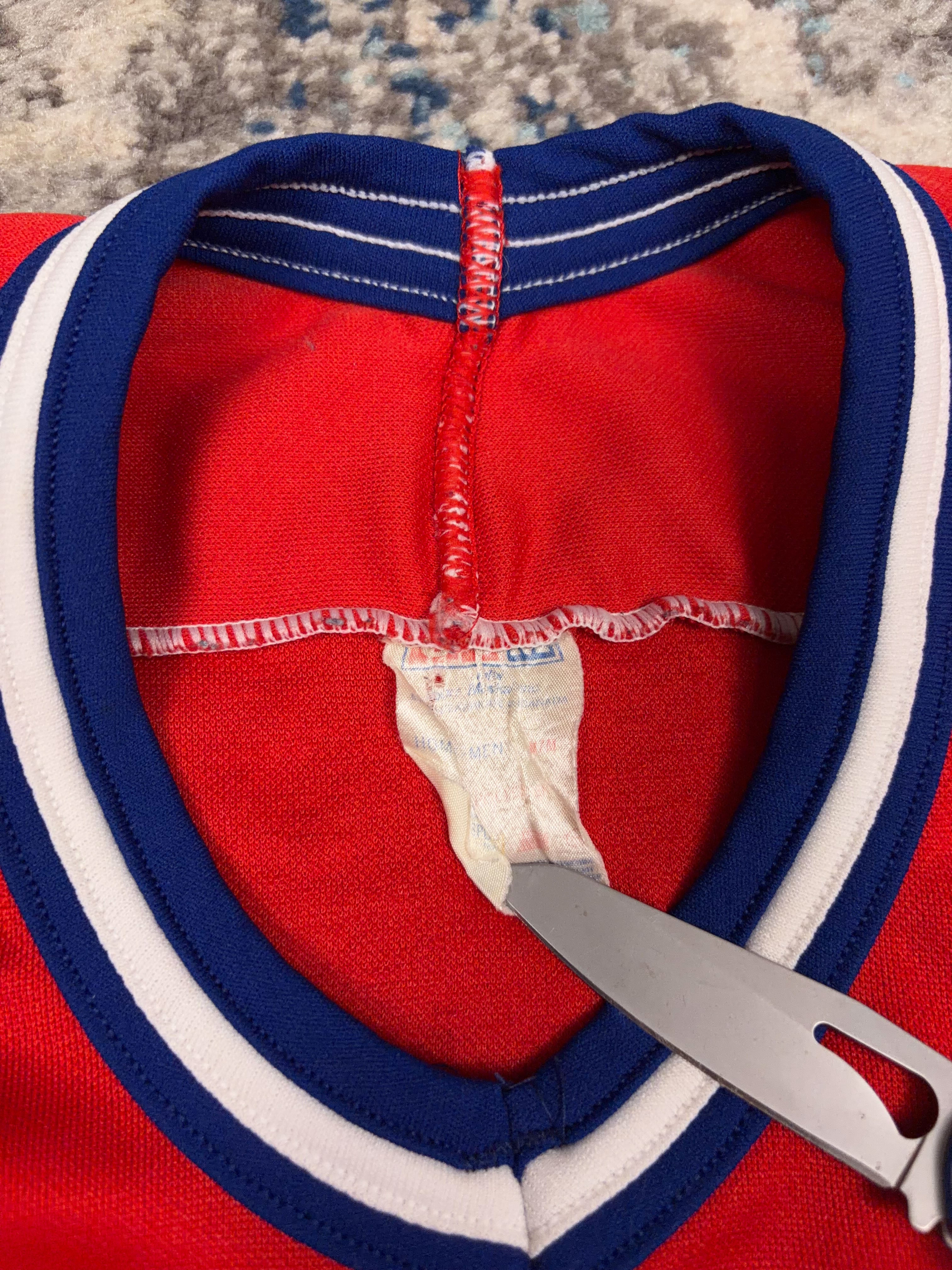 Vintage 90s Montreal Canadiens NHL CCM Maska Hockey Jersey Size Medium