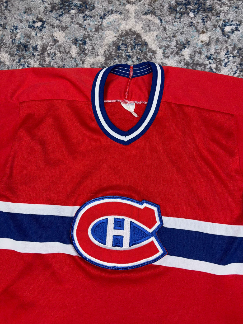 Vintage 90s Montreal Canadiens NHL CCM Maska Hockey Jersey Size Medium