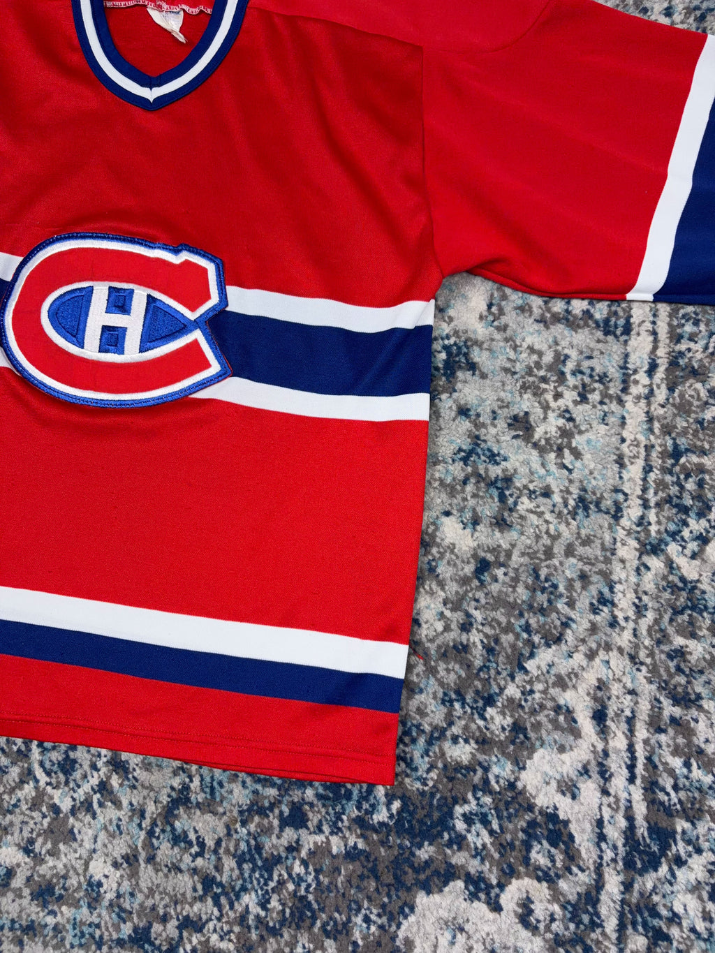 Vintage 90s Montreal Canadiens NHL CCM Maska Hockey Jersey Size Medium